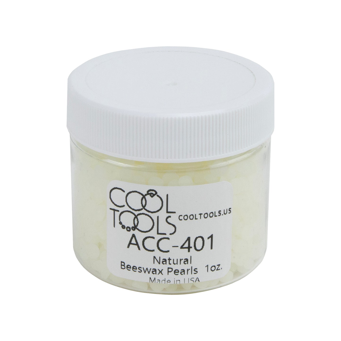 jar of Natural Beeswax Pearls - 1 oz