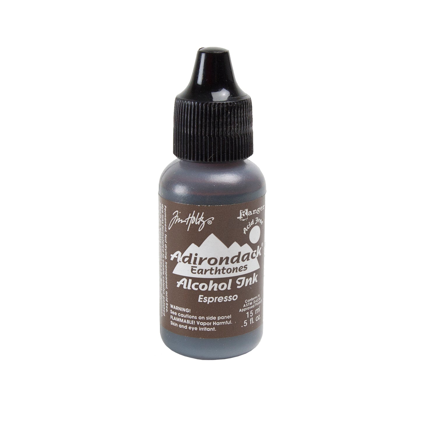 bottle of Tim Holtz® Adirondack® Alcohol Ink Earthtones - Espresso
