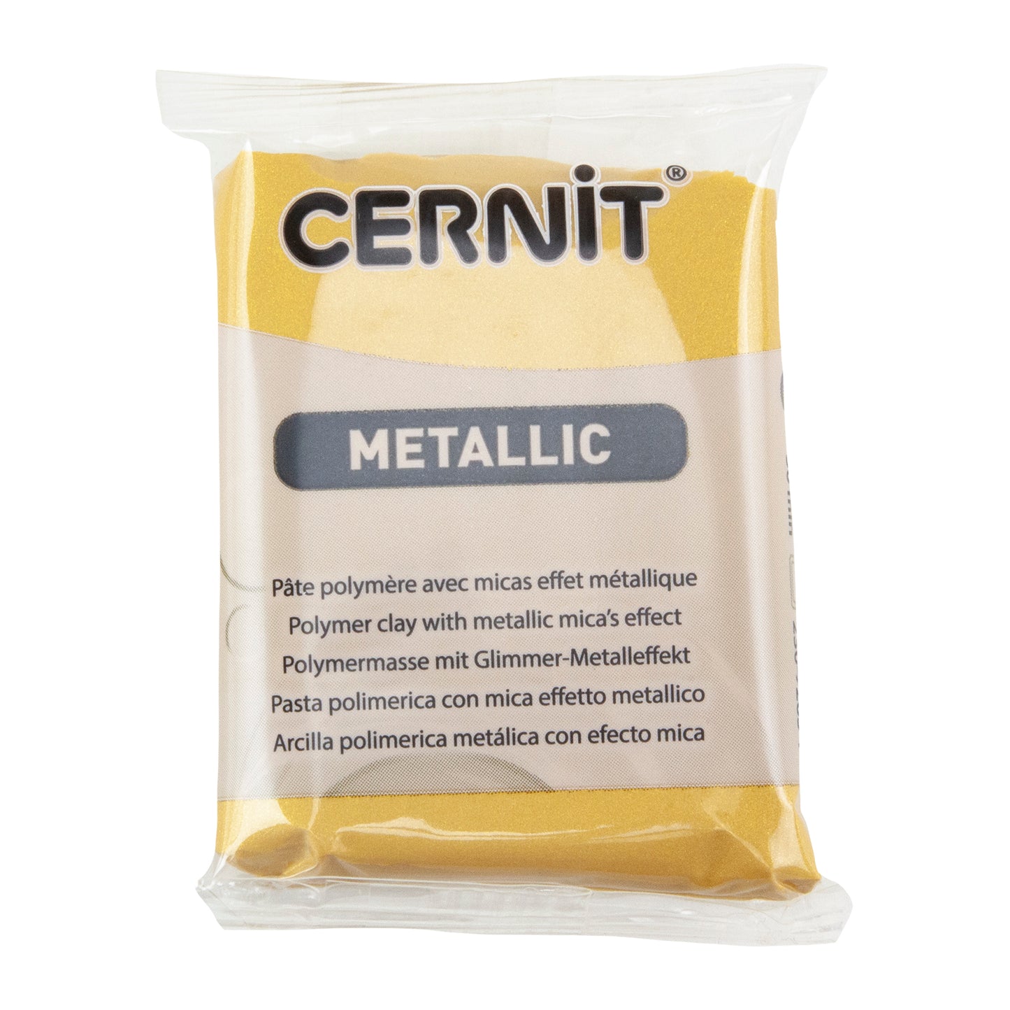 Cernit Metallic Polymer Clay - Gold 2oz (56g) block