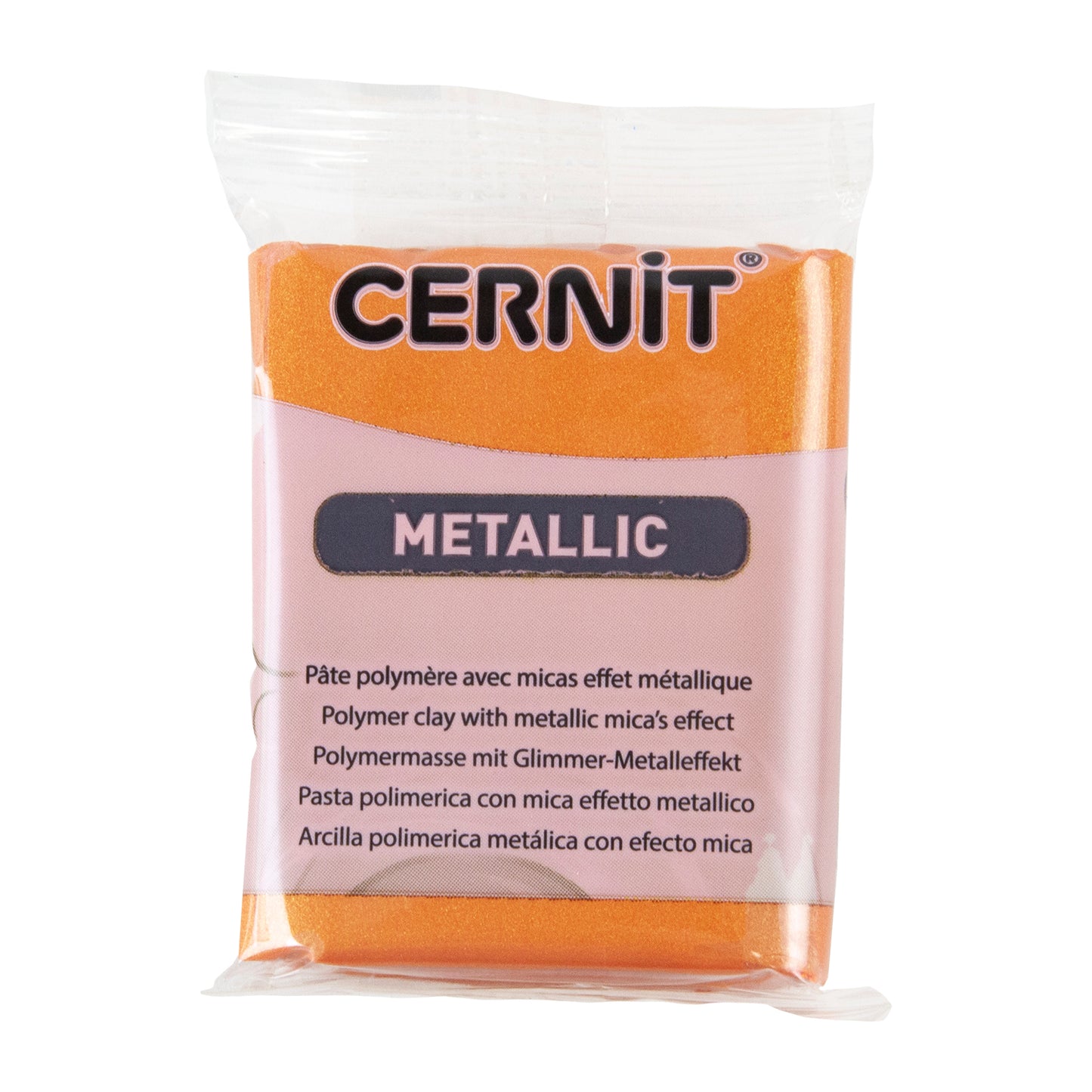 Cernit Metallic Polymer Clay - Rust 2oz (56g) block