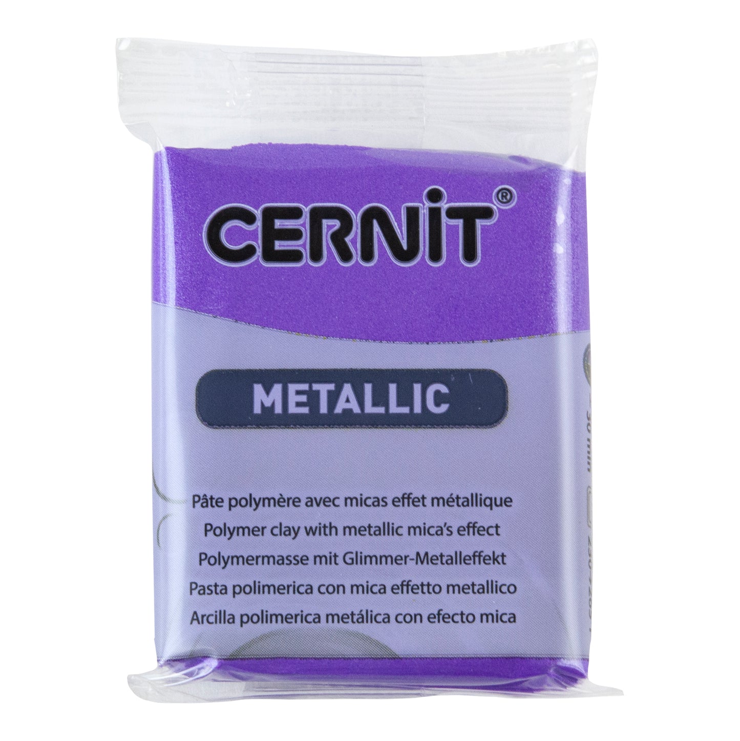 Cernit Metallic Polymer Clay - Violet 2oz (56g) block