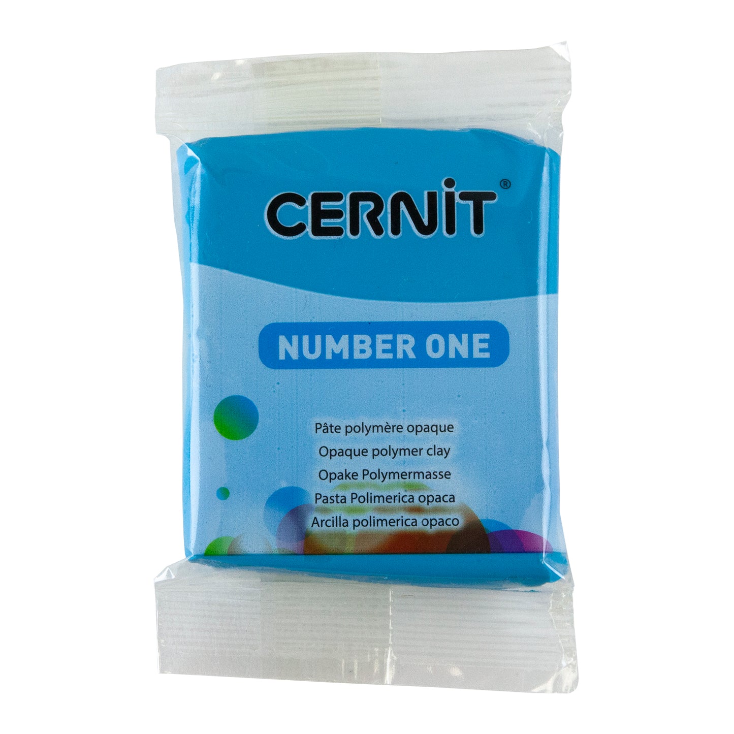 Cernit Number One Polymer Clay - Turquoise Blue 2oz (56g) block