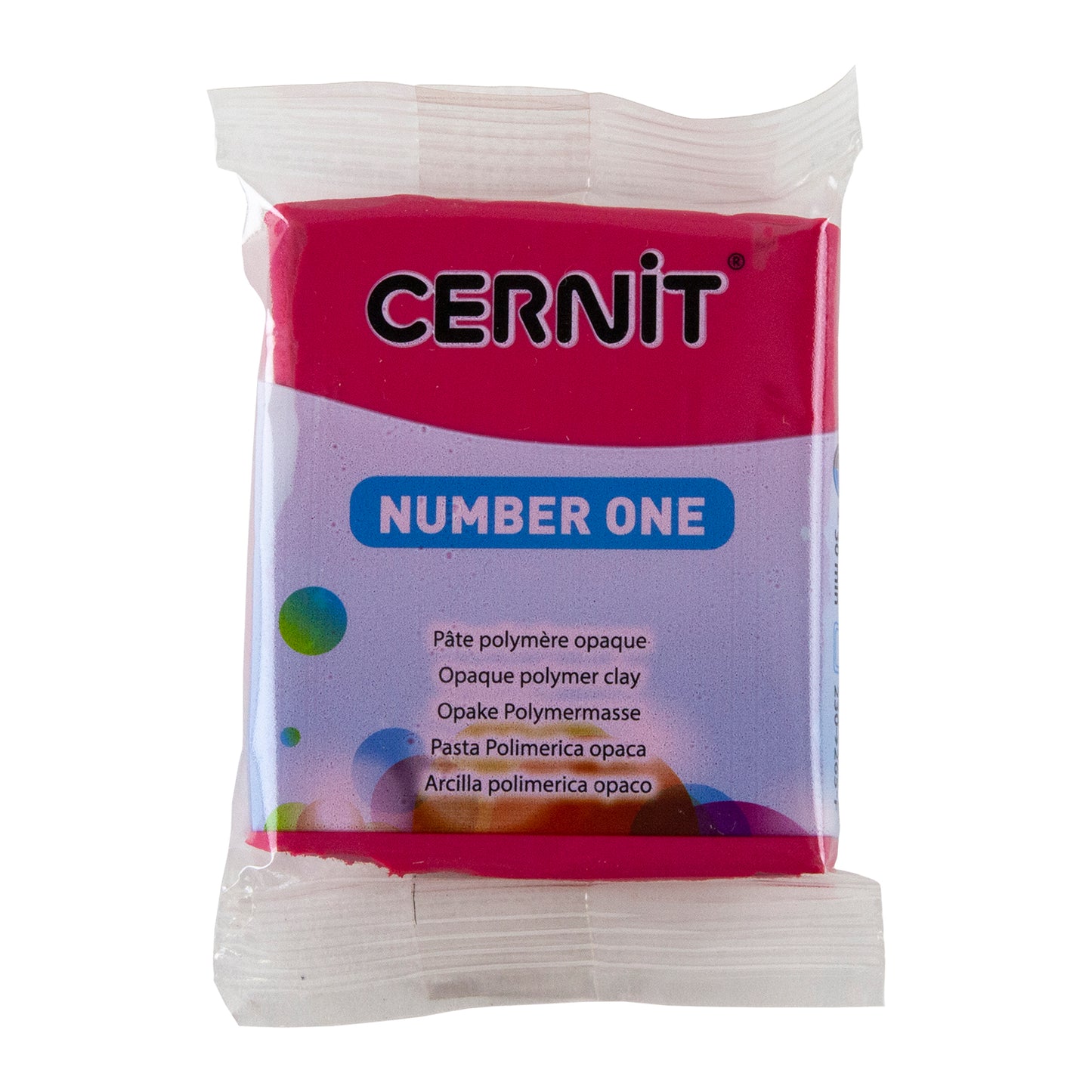 Cernit Number One Polymer Clay - Carmine 2oz (56g) block
