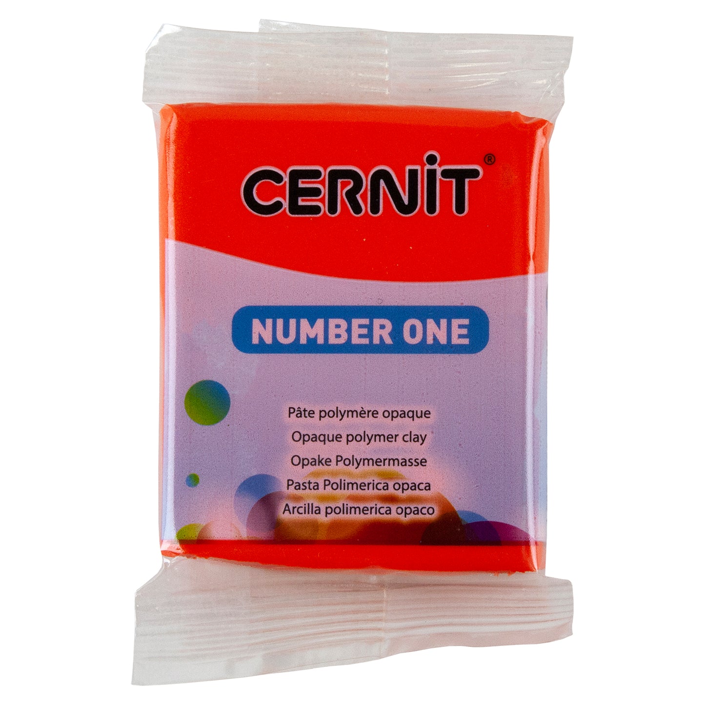 Cernit Number One Polymer Clay - Poppy Red 2oz (56g) block