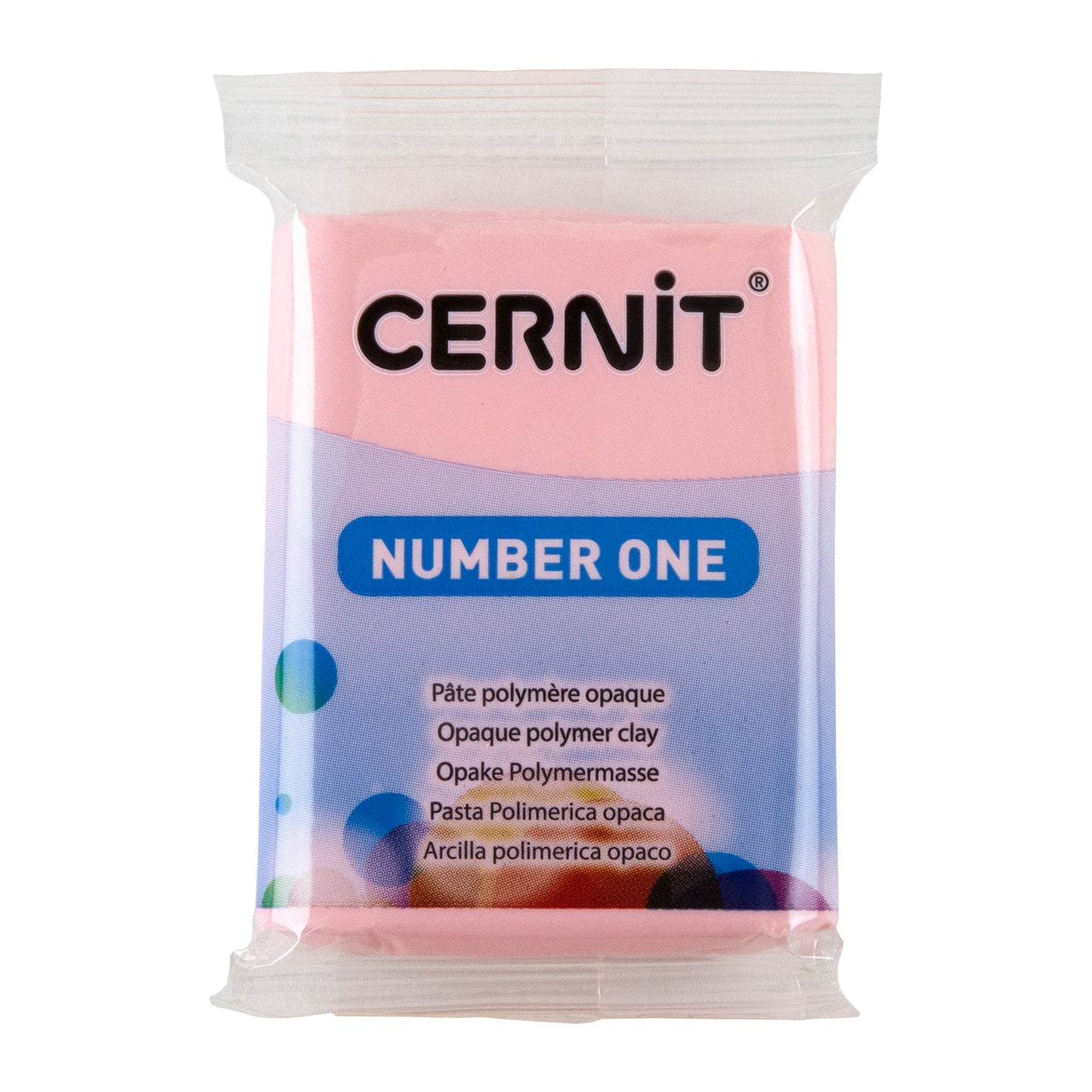 Cernit Number One Polymer Clay - Pink 2oz (56g) block