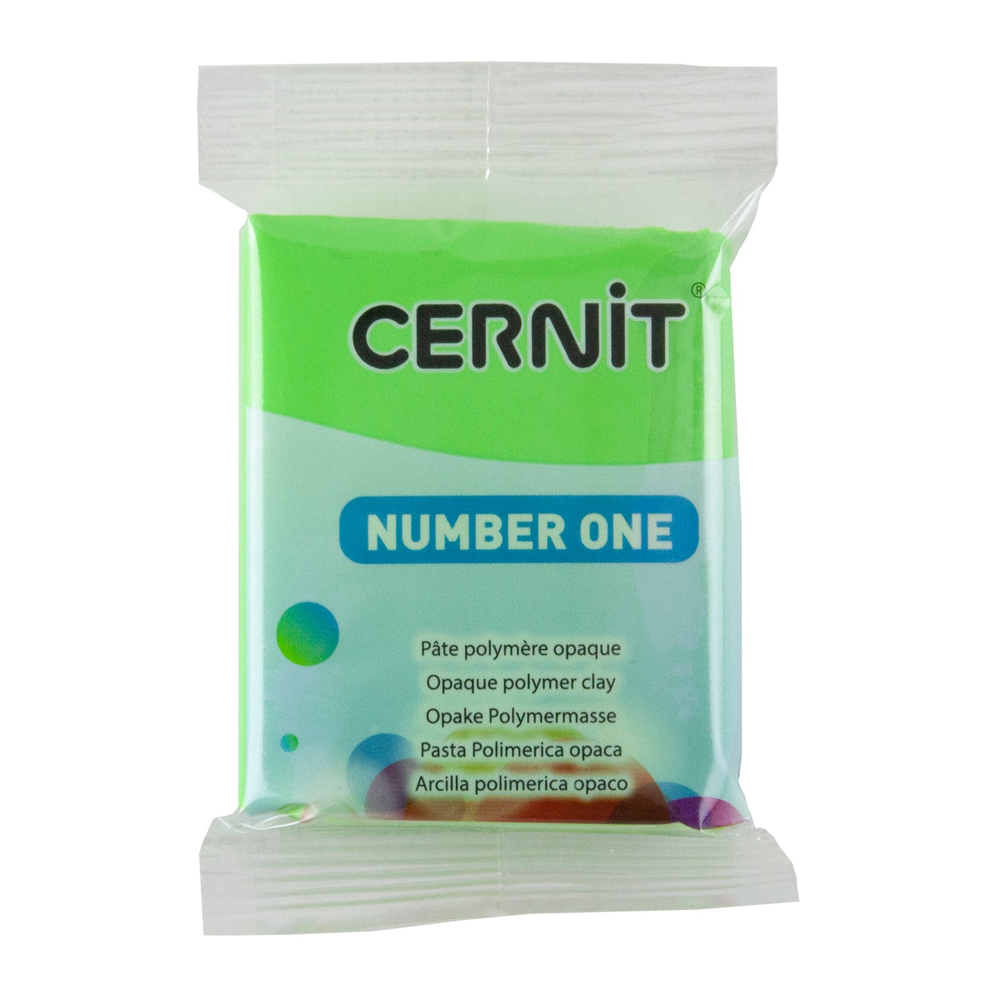 Cernit Number One Polymer Clay - Spring Green 2oz (56g) block