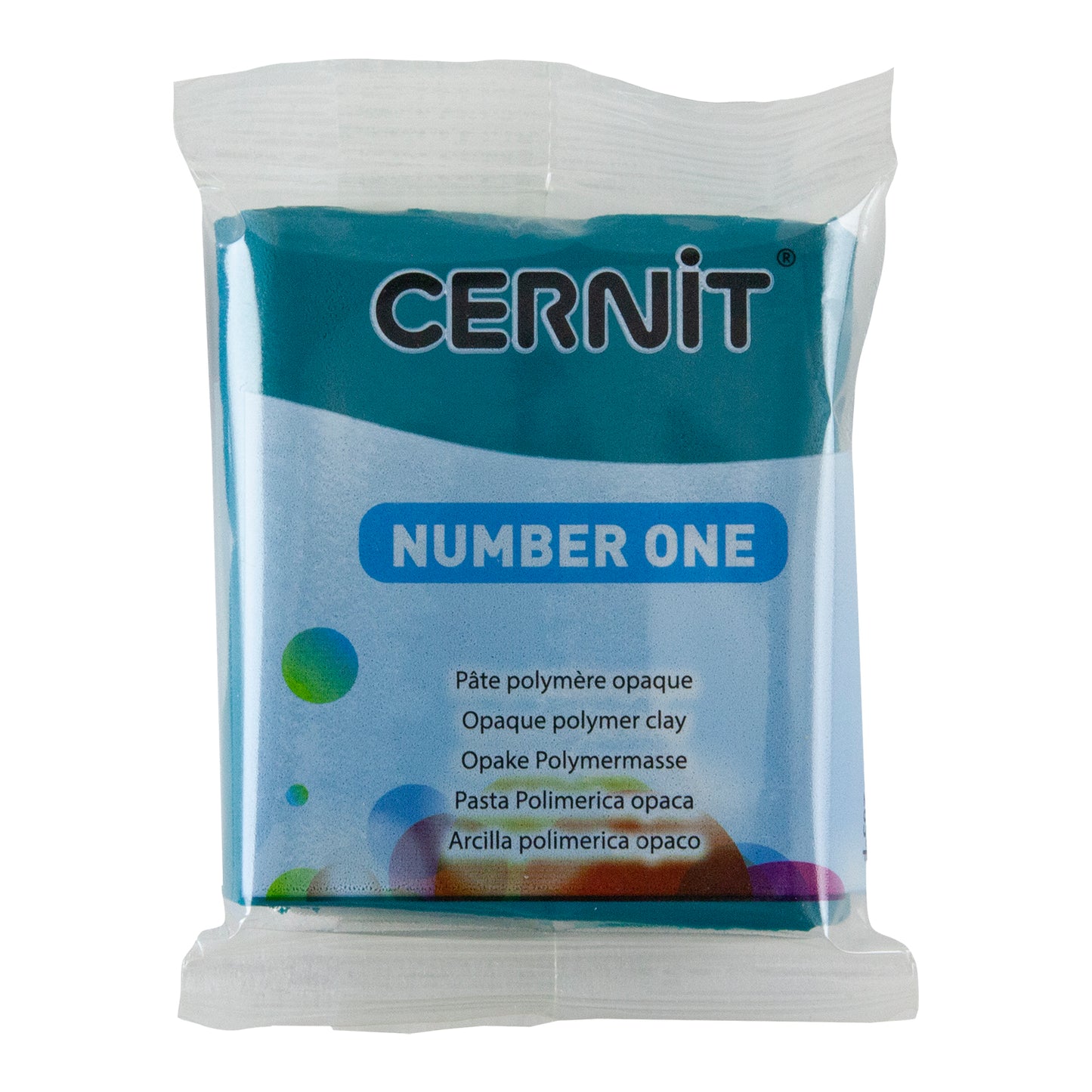 Cernit Number One Polymer Clay - Pine Green 2oz (56g) block