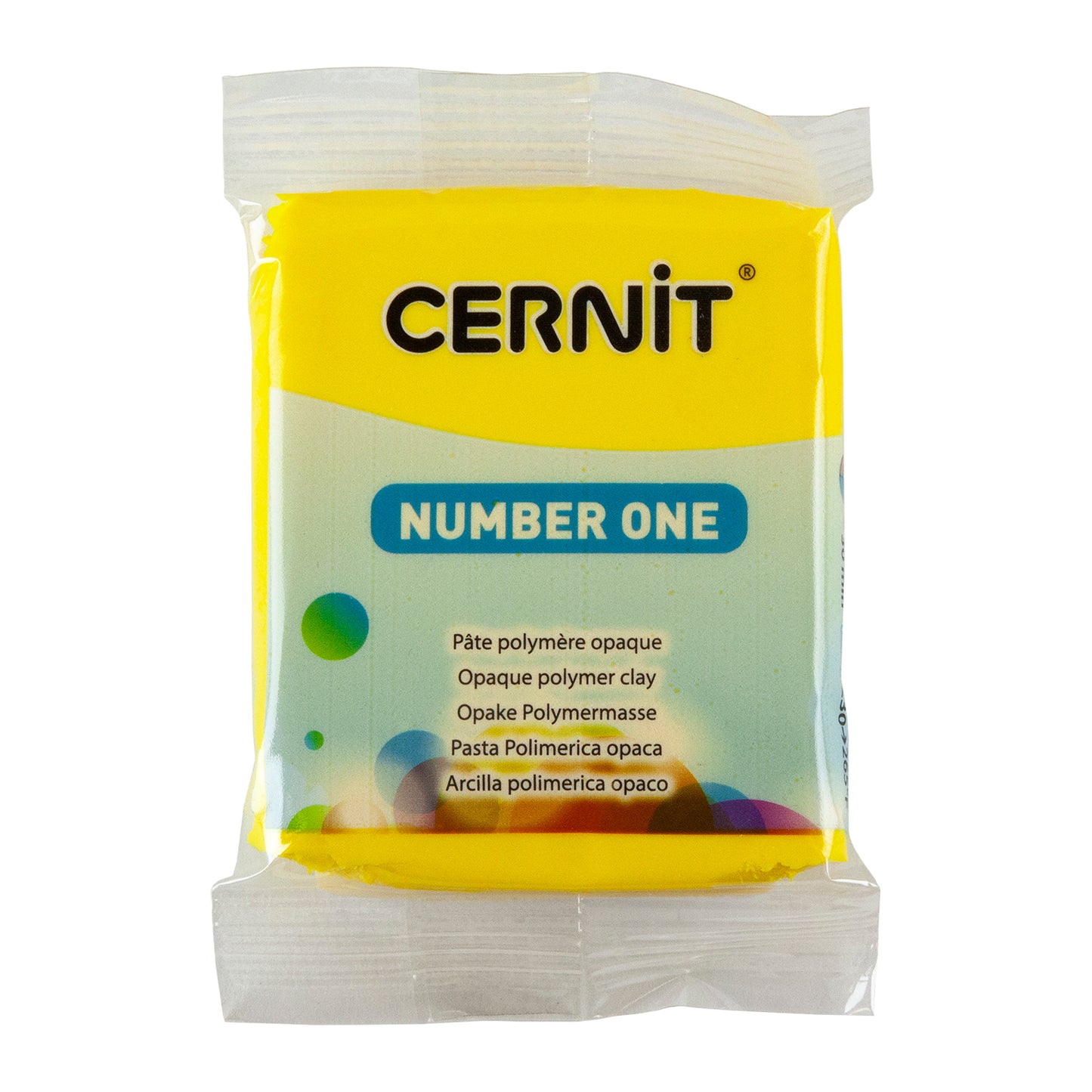 Cernit Number One Polymer Clay - Yellow 2oz (56g) block