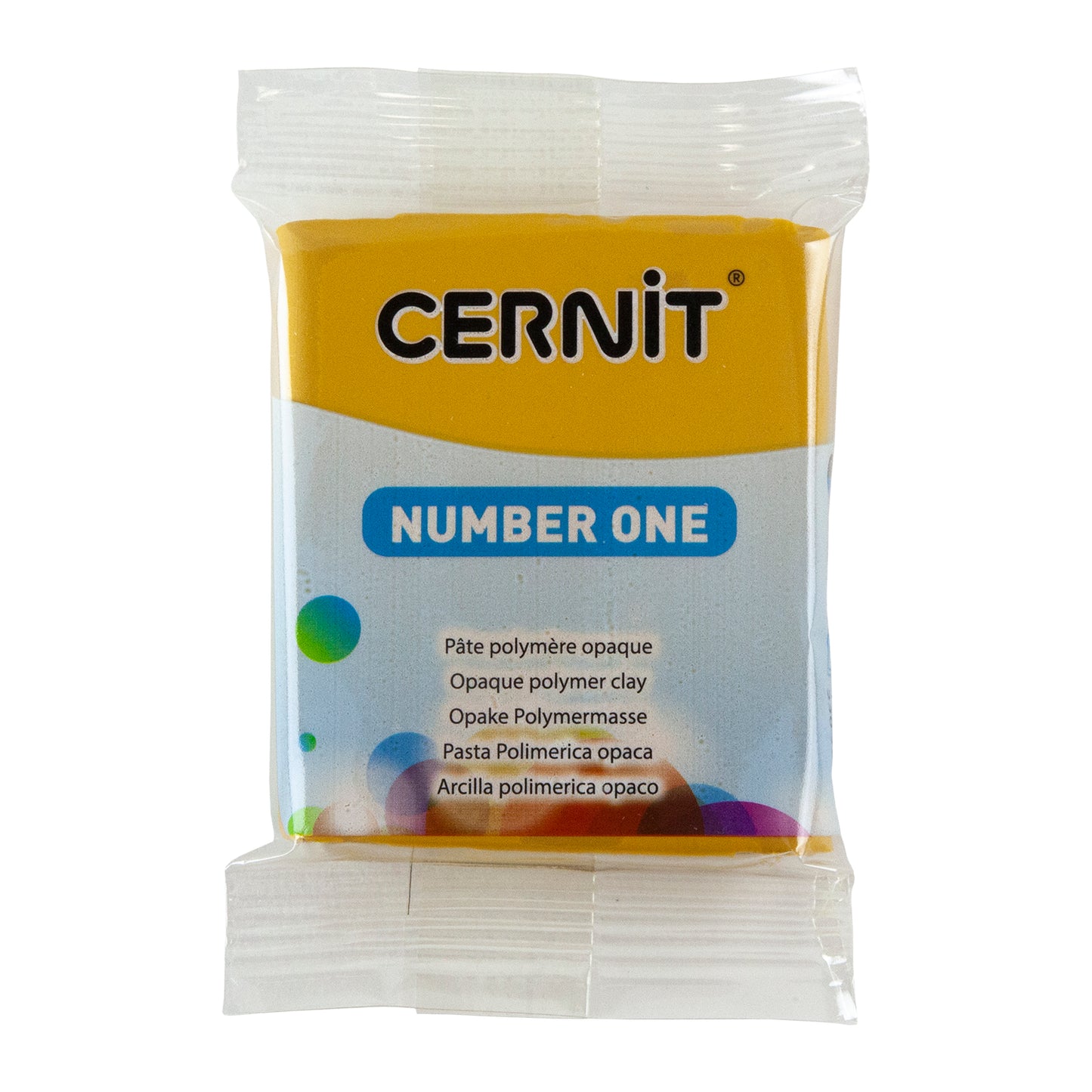 Cernit Number One Polymer Clay - Yellow Ochre 2oz (56g) block