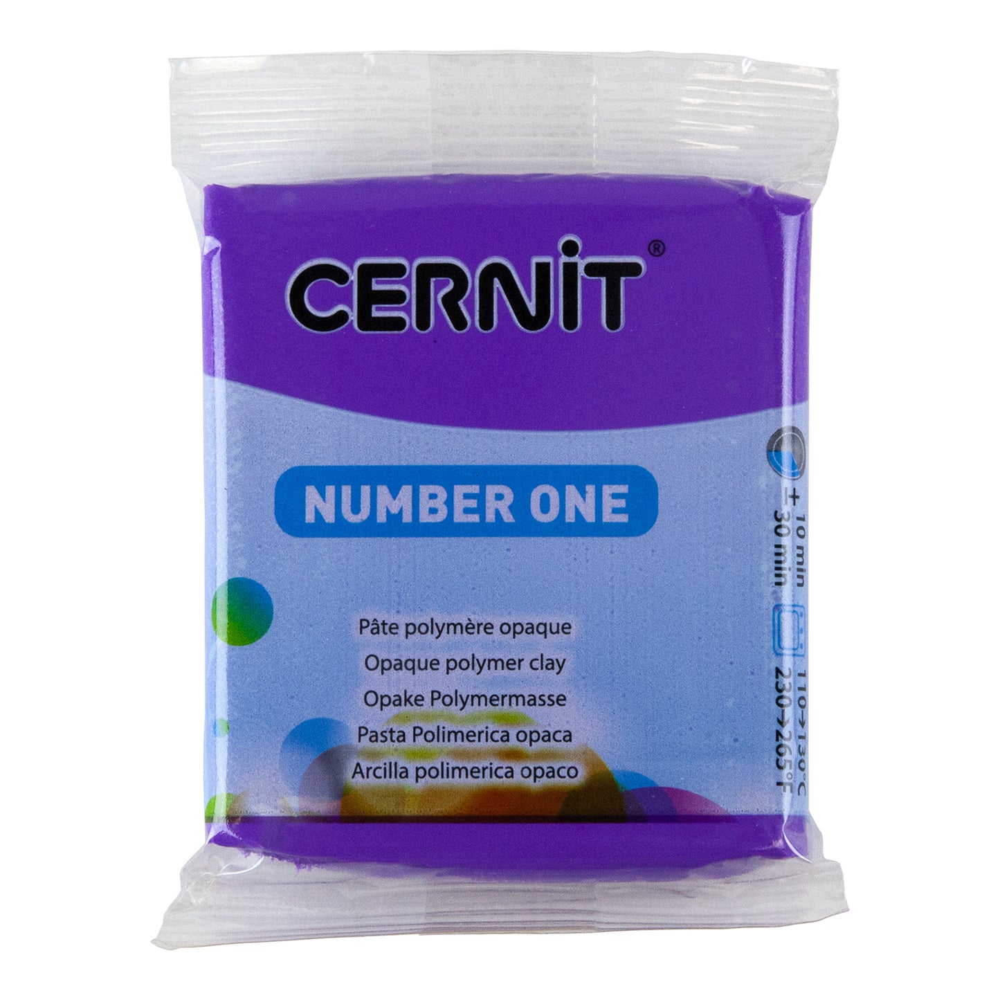 Cernit Number One Polymer Clay - Violet 2oz (56g) block