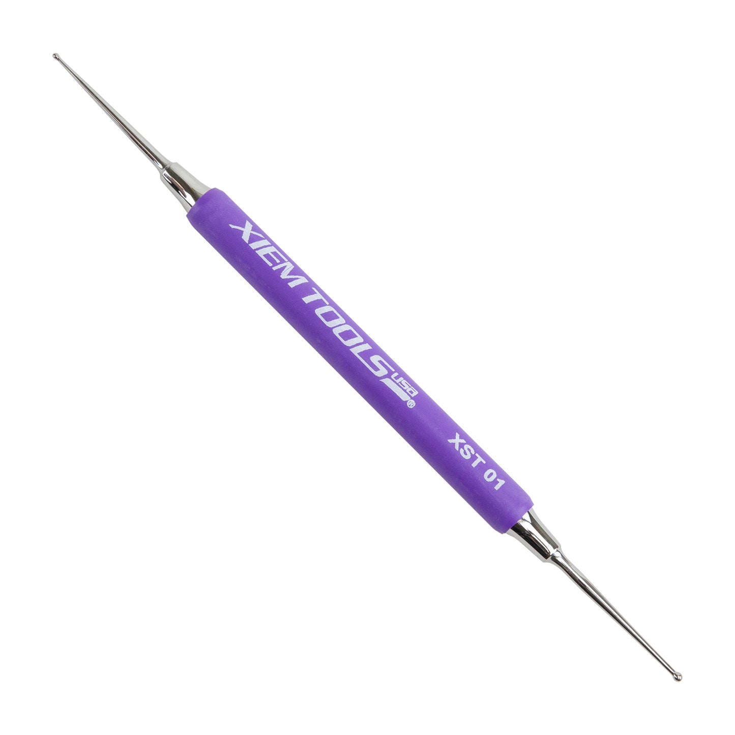 Ball Stylus - Extra Small with purple rubber grip