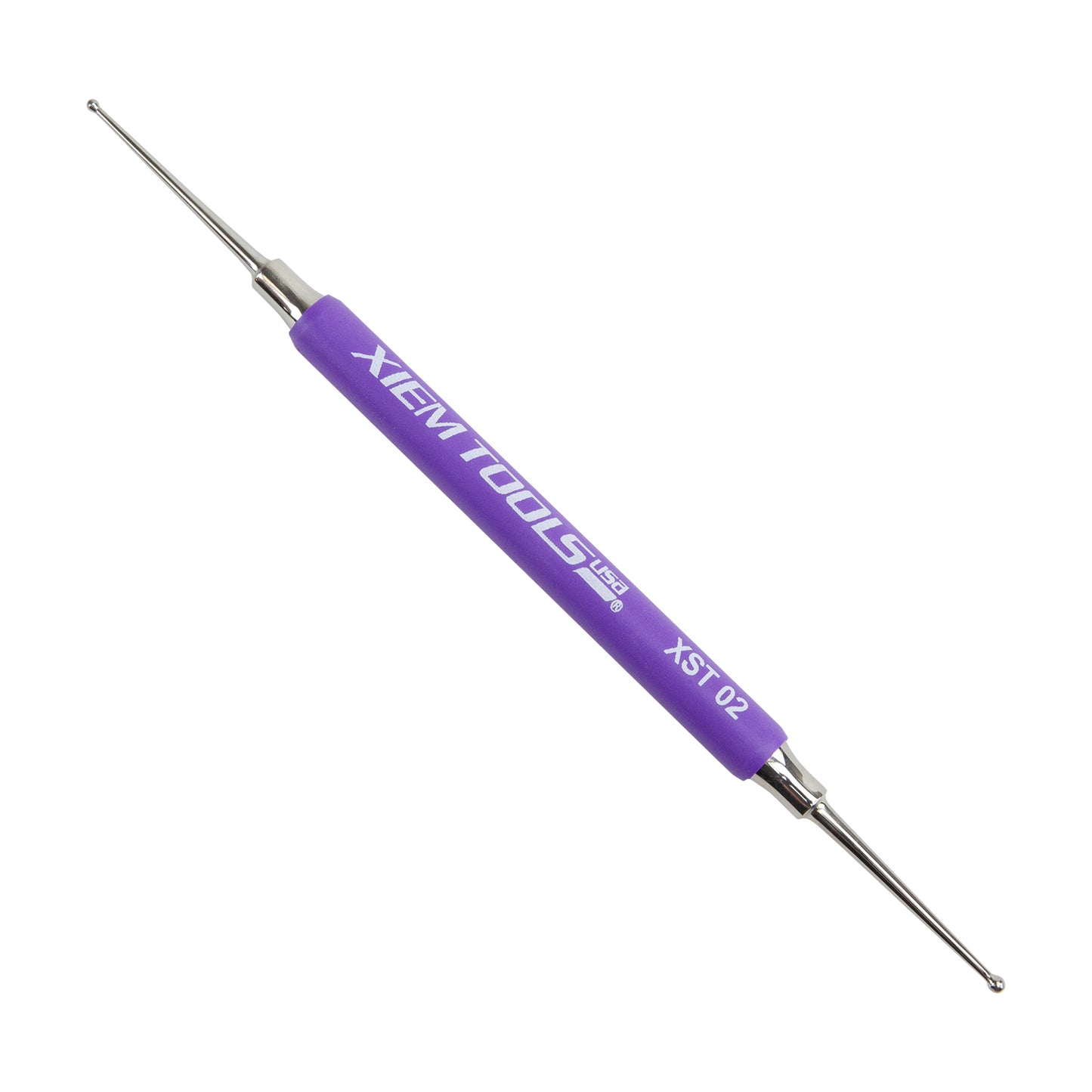 Ball Stylus - Small with purple rubber grip