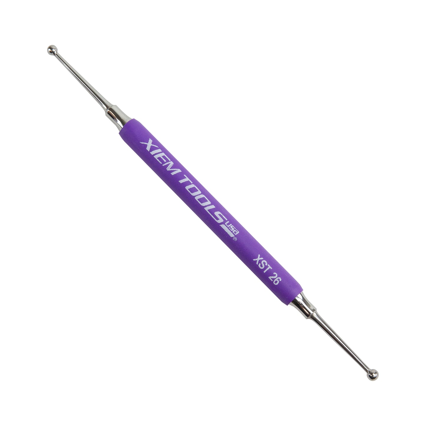 Ball Stylus - Large with purple rubber grip