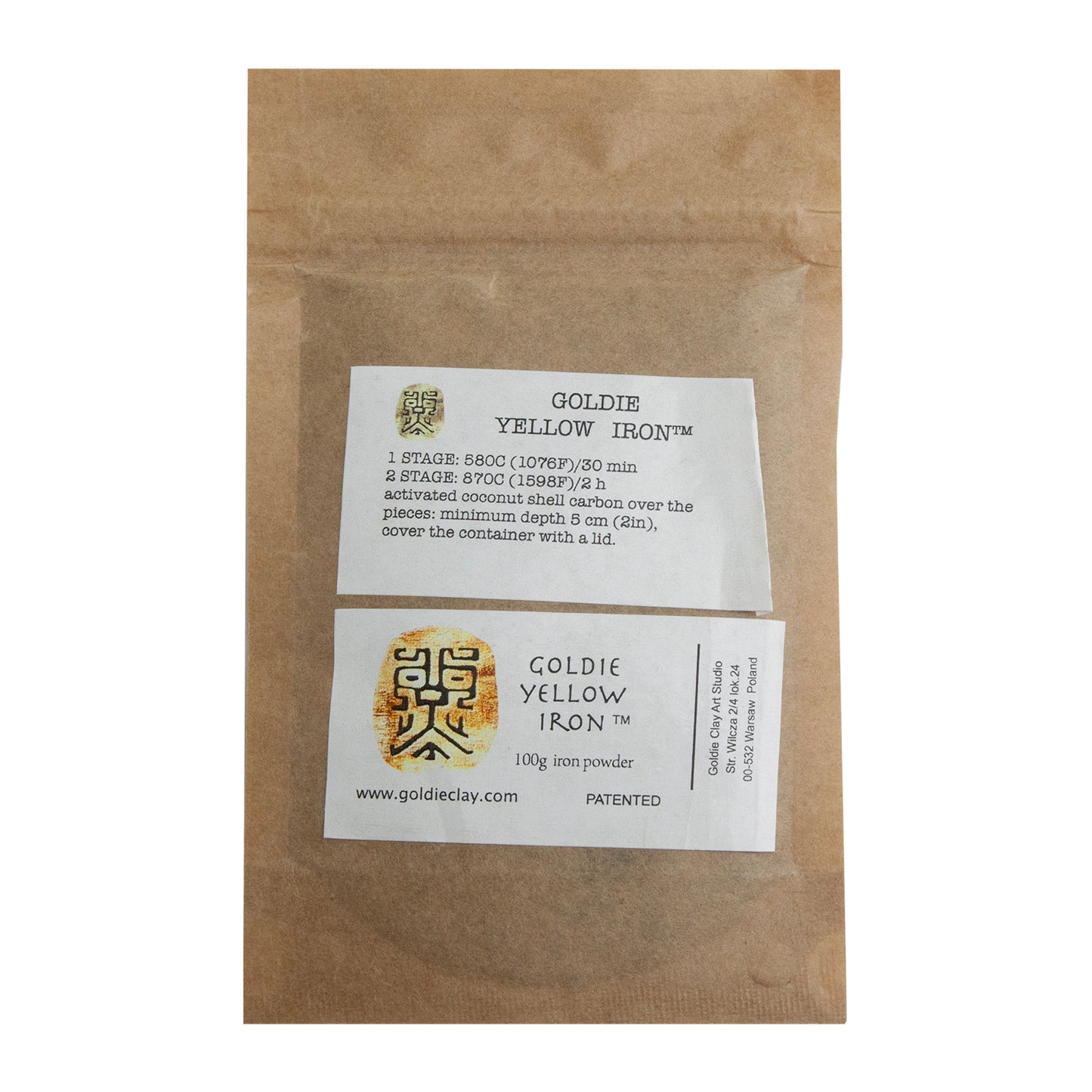 Goldie Yellow Iron™ Powder Clay 100g