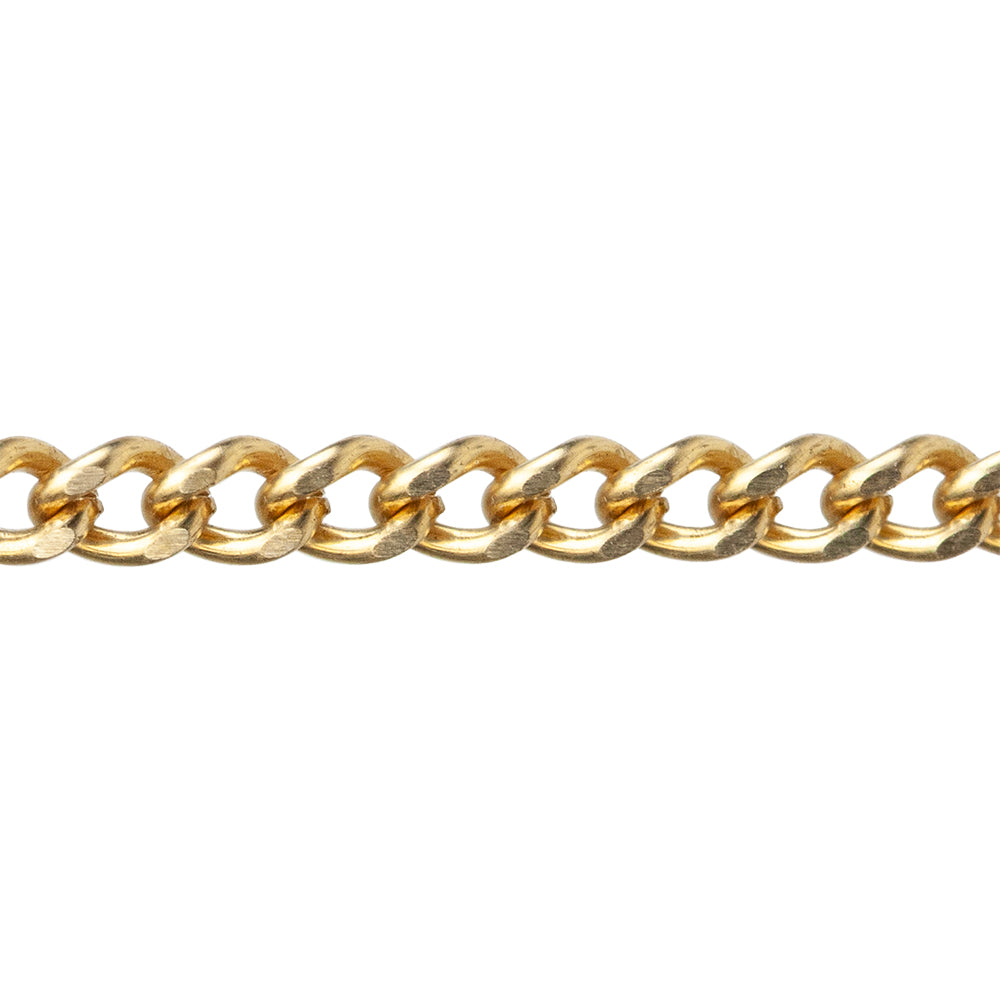 Brass Chain - Curb 2.85mm - By the Foot - Cool Tools