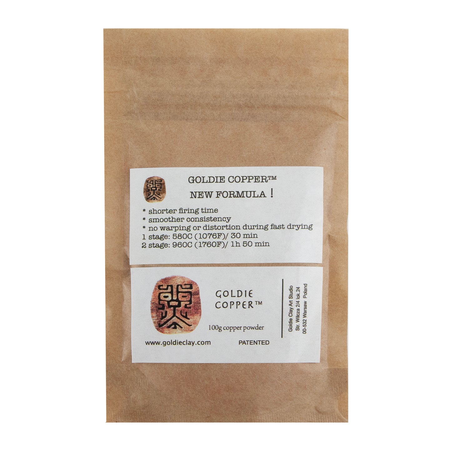 Goldie Copper™ Powder Clay 100g