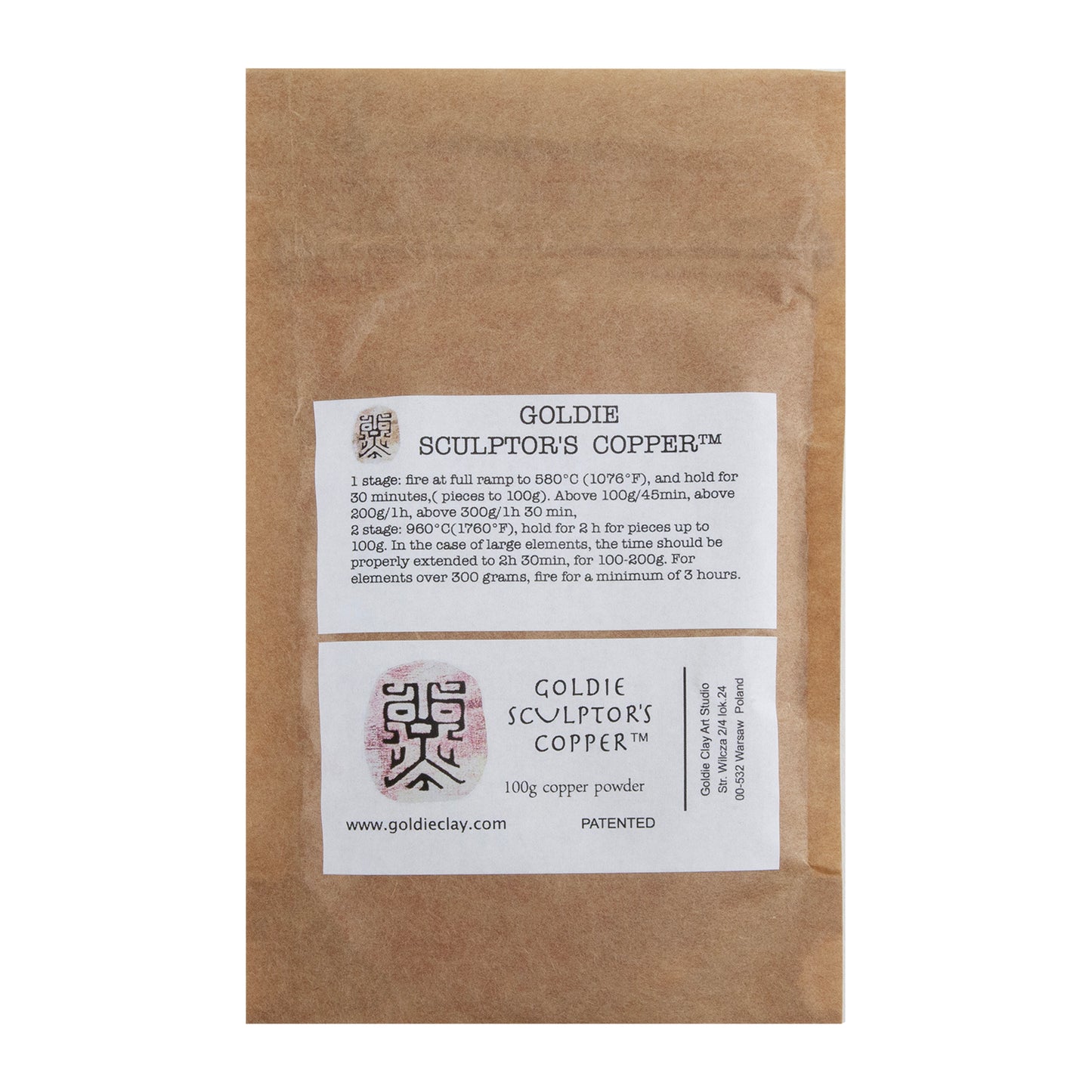 Goldie Sculptor's Copper™ Powder Clay 100g