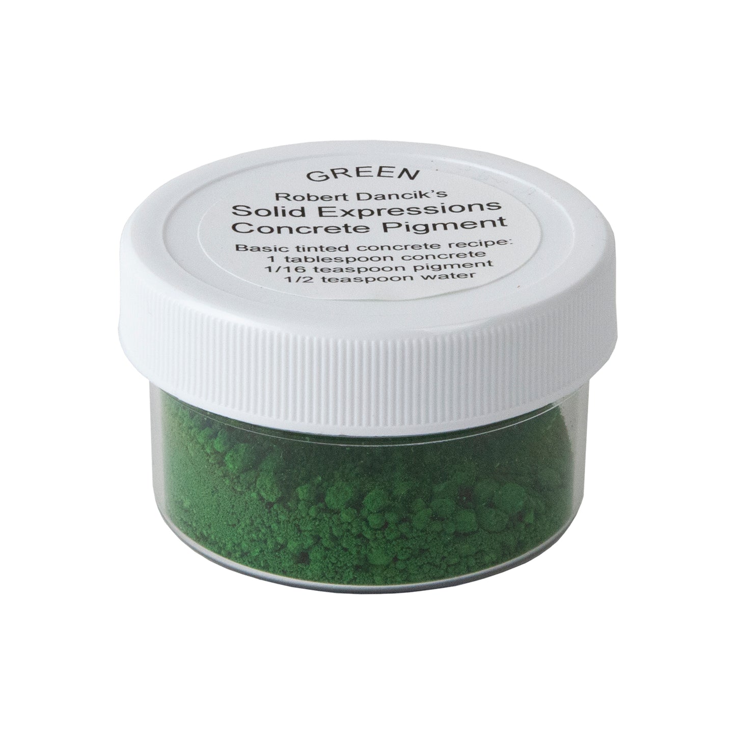 jar of Solid Expressions - Concrete Pigment - Green - .5oz