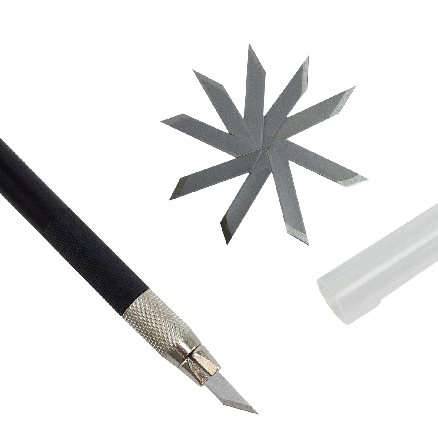 Scalpel with 10 Blades - Black