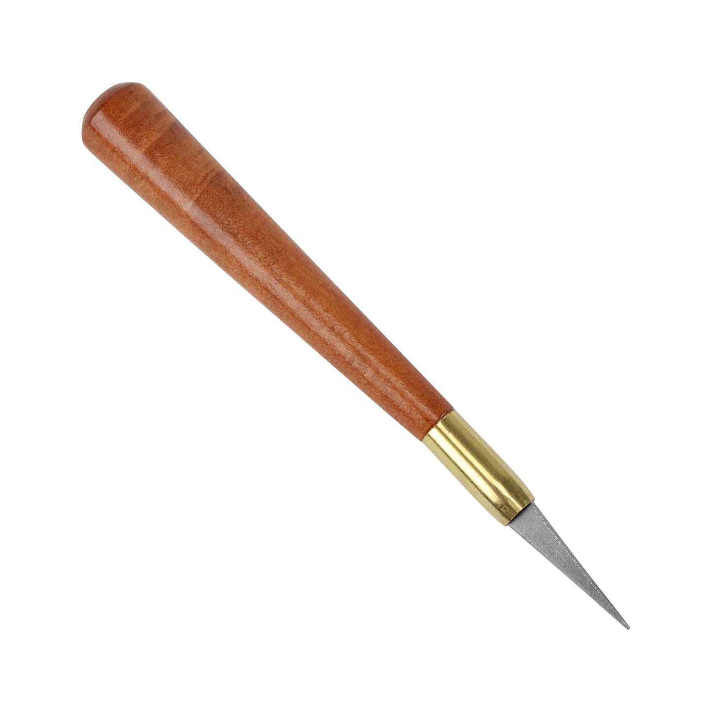 Heavy Duty Scalpel
This heavy duty scalpel tool has a heavier, sharp triangular stainless steel blade that is designed for heavy, thick-walled clay or pieces. Extra large handle gives a better grip. with wood handle