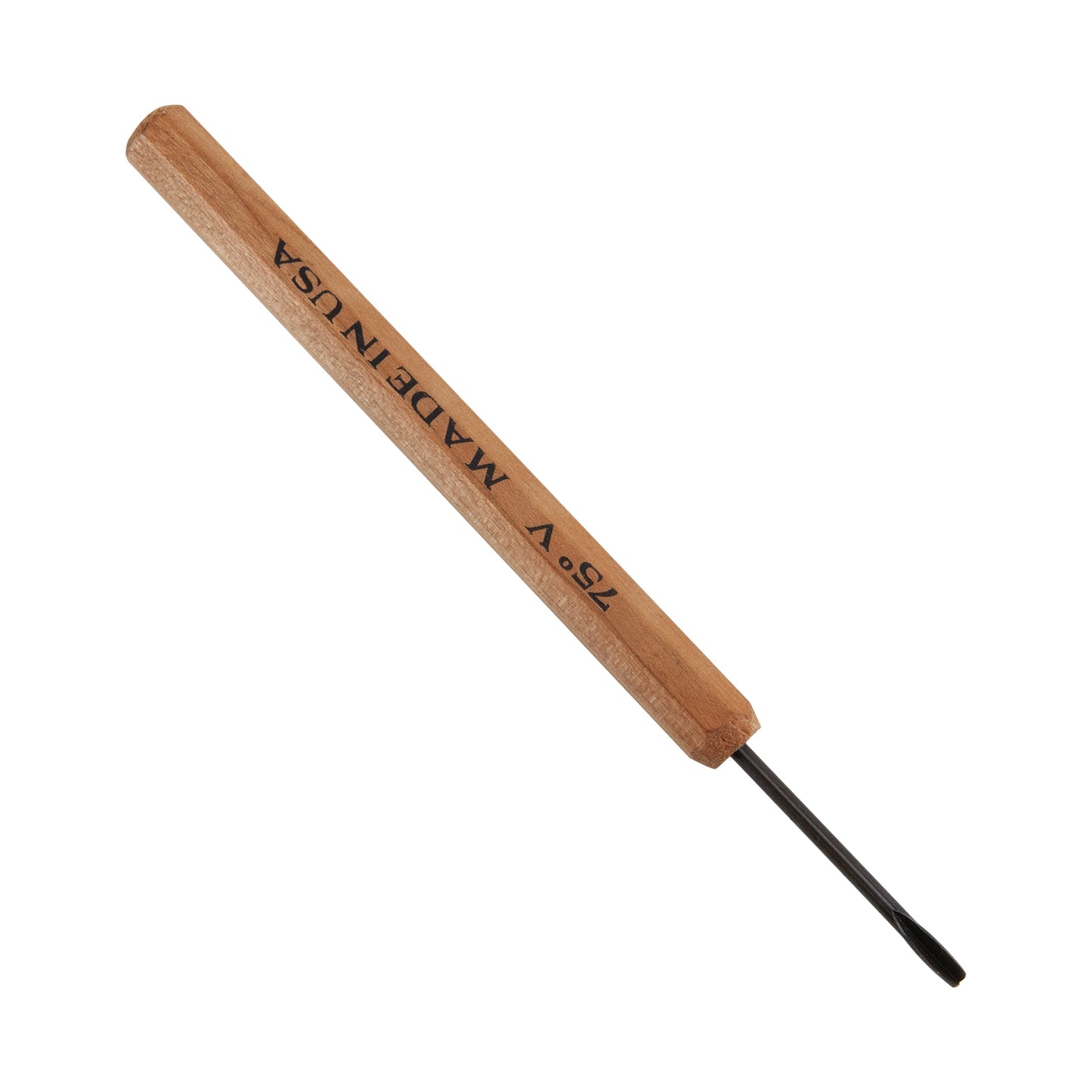 Micro Carving Tool - Dockyard Carver - 75 Degree V Gouge wi wood handle
