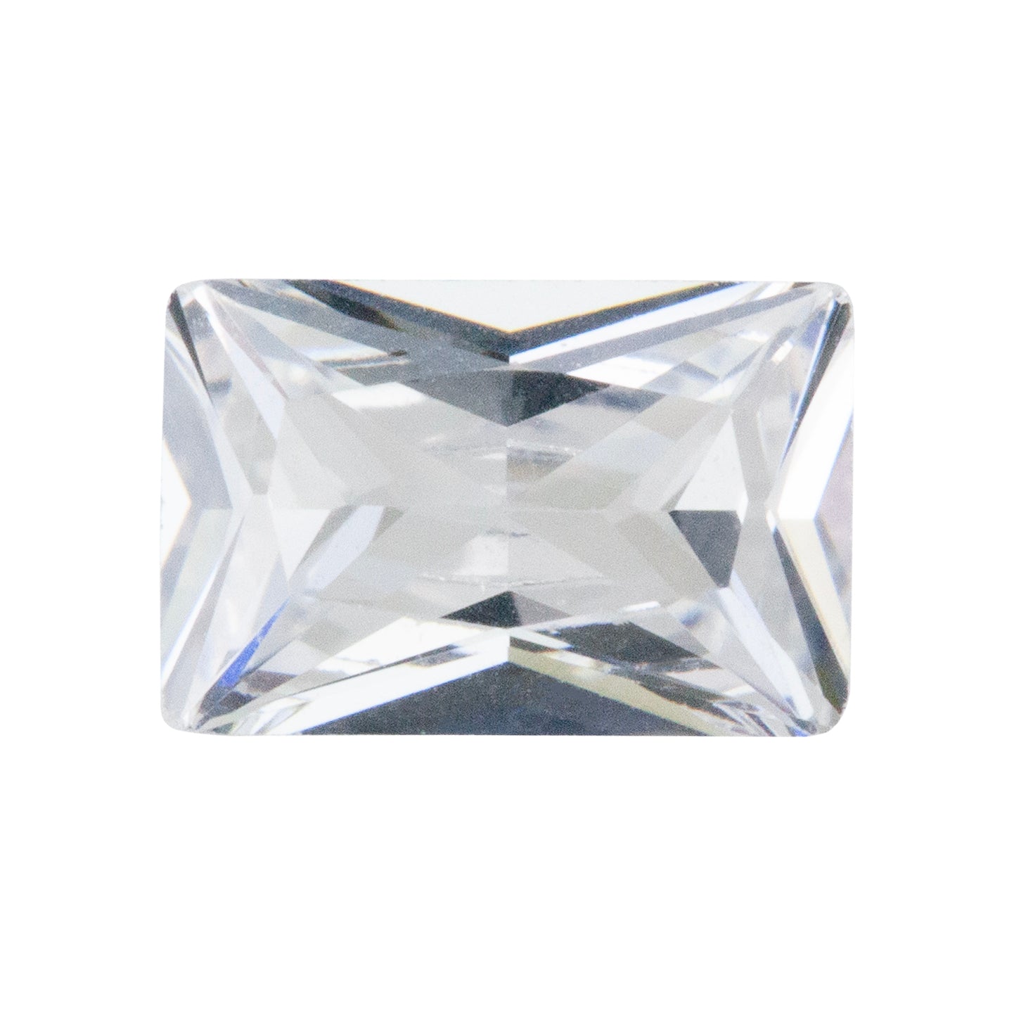 Cubic Zirconia - White Diamond - Baguette 4mm X 6mm Pkg/4