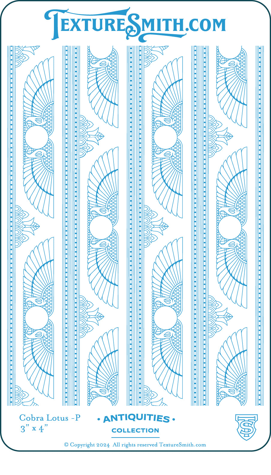 graphic Texture Smith Texture Mat - Antiquities Collection - Cobra Lotus