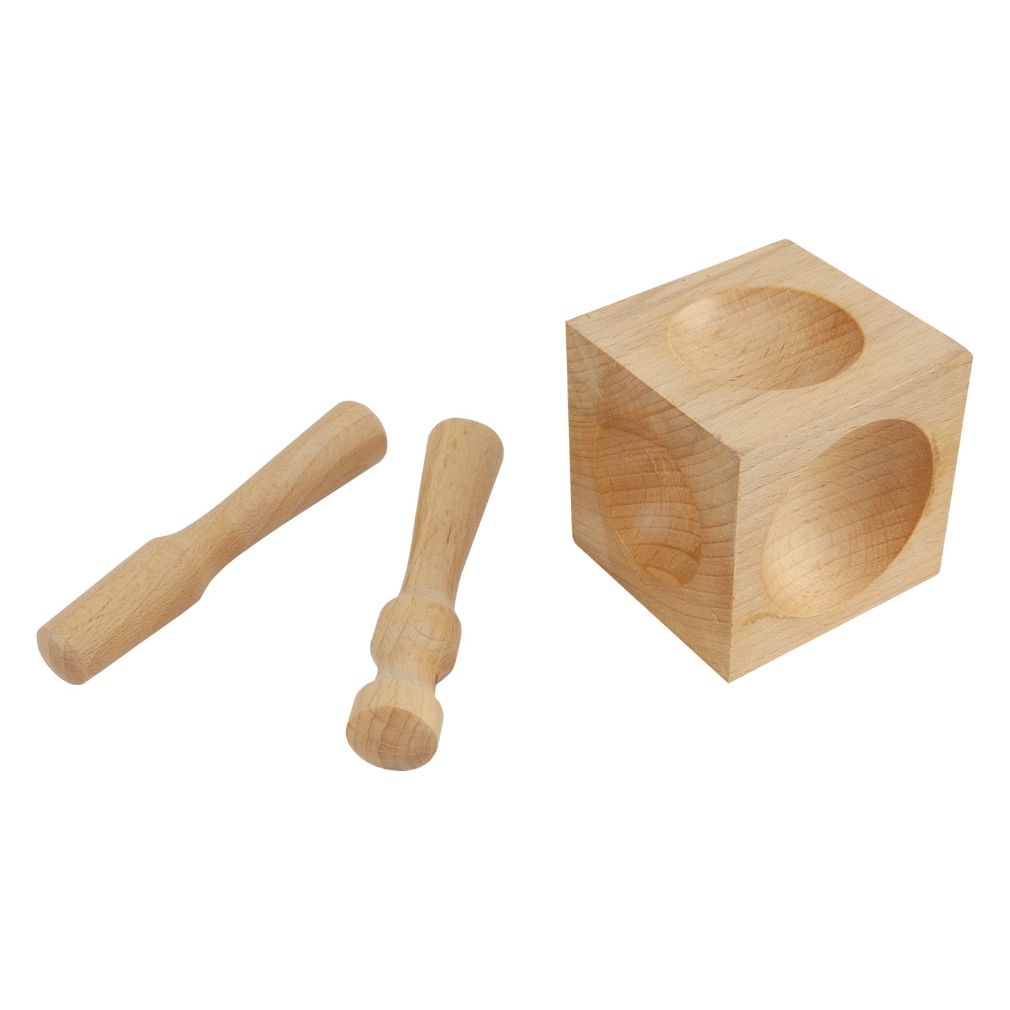 Dapping Block & Punches - Wood
Features 6 different sized depressions. Includes 2 hardwood punches. Will not scratch or mar fine silver.