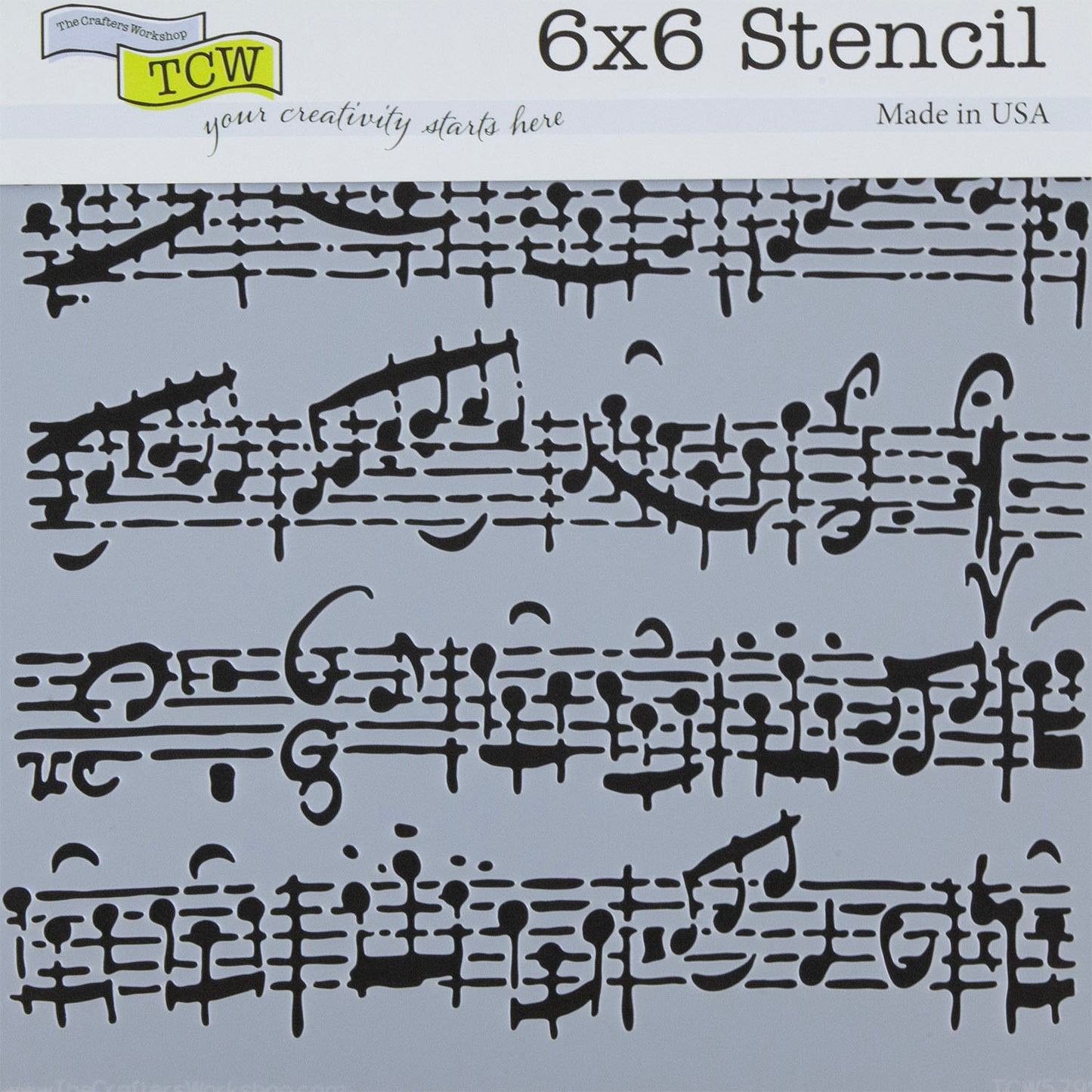 Design Stencil - Sheet Music