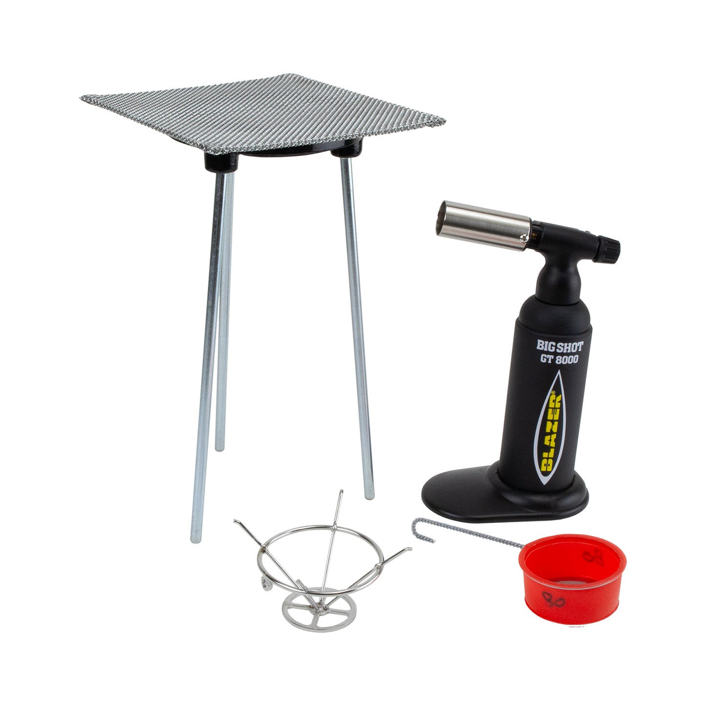 Torch Firing Enamels Bundle
What's included:
Big Shot Industrial Torch
Enameling Torch Basket
2" Sifter - 80 mesh
Tripod kit - 9" tall