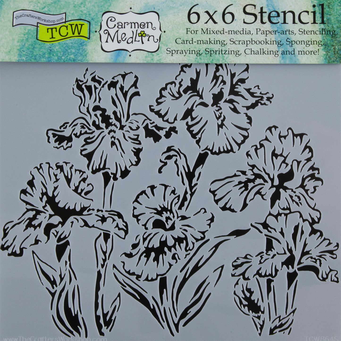 Design Stencil - Maidenhair Fern Enhance your enamel with our Design Stencils for Enameling. Add flair and dimension to your enamel creations. Easy to clean and reuse! Emboss clay to create texture. Stencil is 6" x 6"