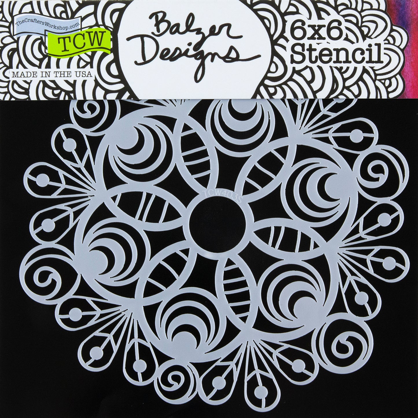 Design Stencil - Peacock Doily Enhance your enamel with our Design Stencils for Enameling. Add flair and dimension to your enamel creations. Easy to clean and reuse! Emboss clay to create texture. Stencil is 6" x 6"