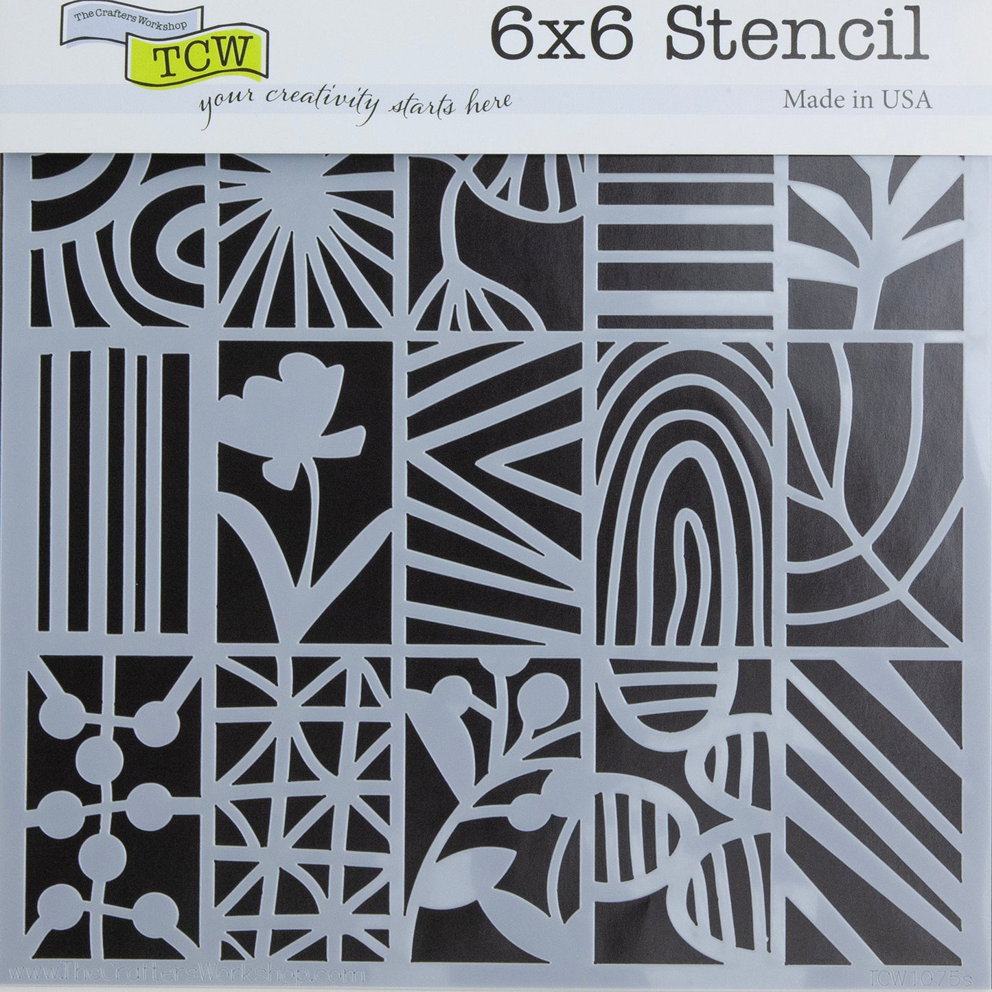 Design Stencil - Botanical Rectangles