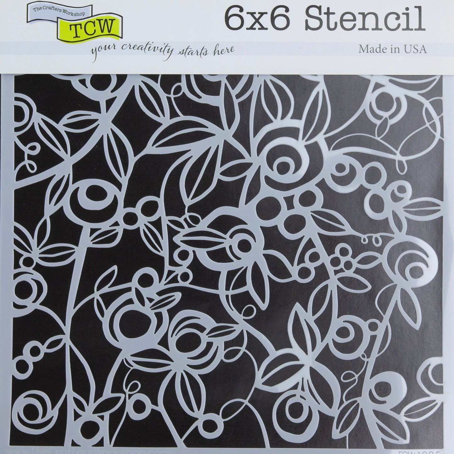 Design Stencil - Budding Vines