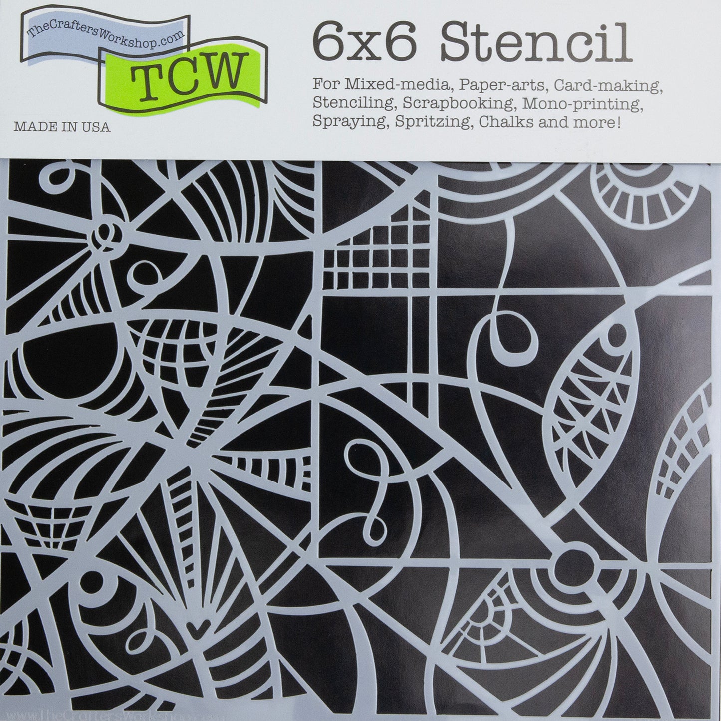 Design Stencil - Patterned Glass