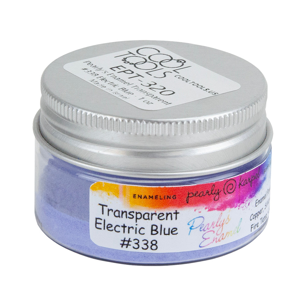 jar of Pearly’s Enamel Transparent Electric Blue - 1 oz