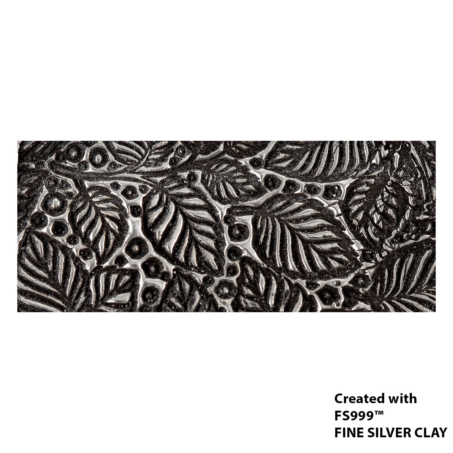 silver sample of Long Mega Texture Tile - Soft Foliage