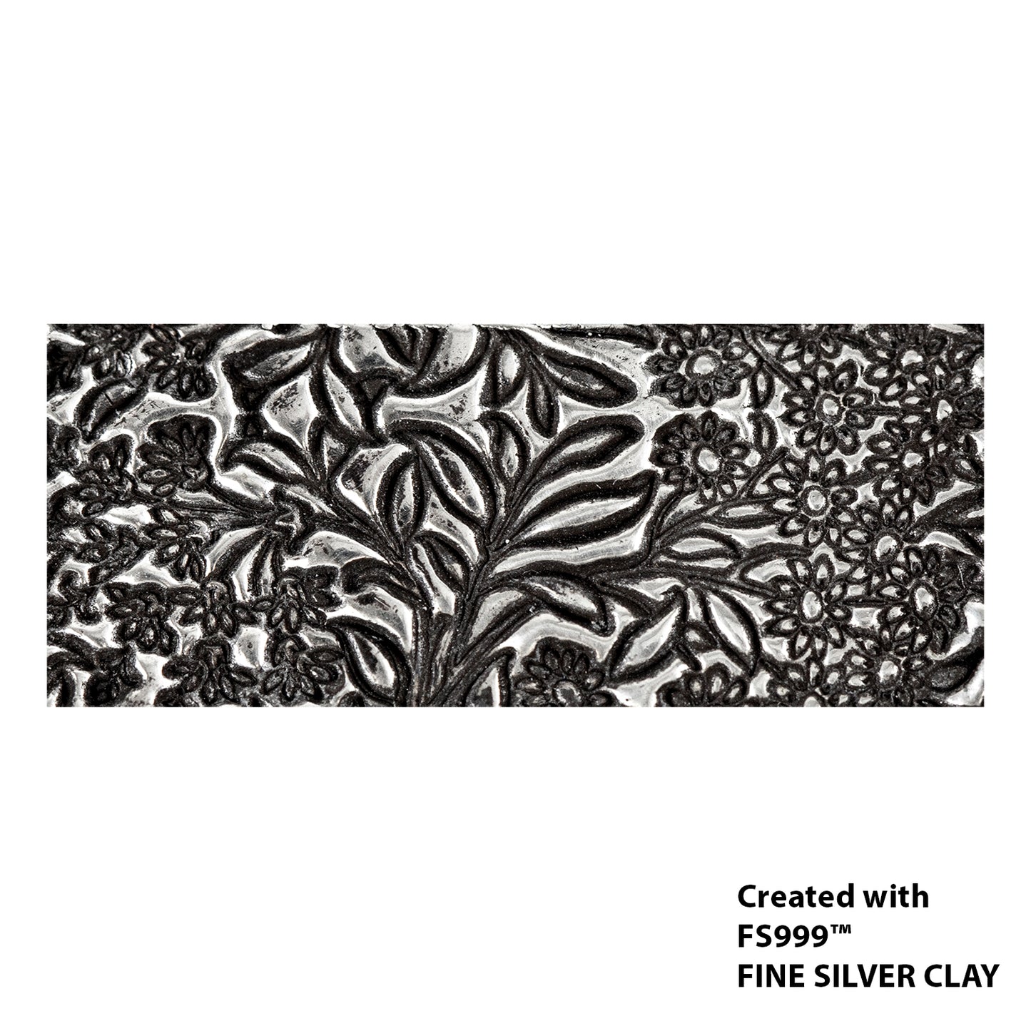 silver sample of Long Mega Texture Tile - Queen Anne's Lace