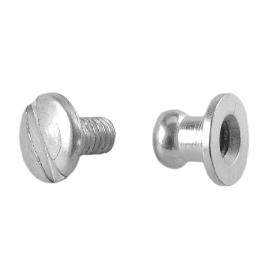 Antique Sterling Silver Plate Post Screw Rivet - Round 3mm - 2 Sets - Cool Tools