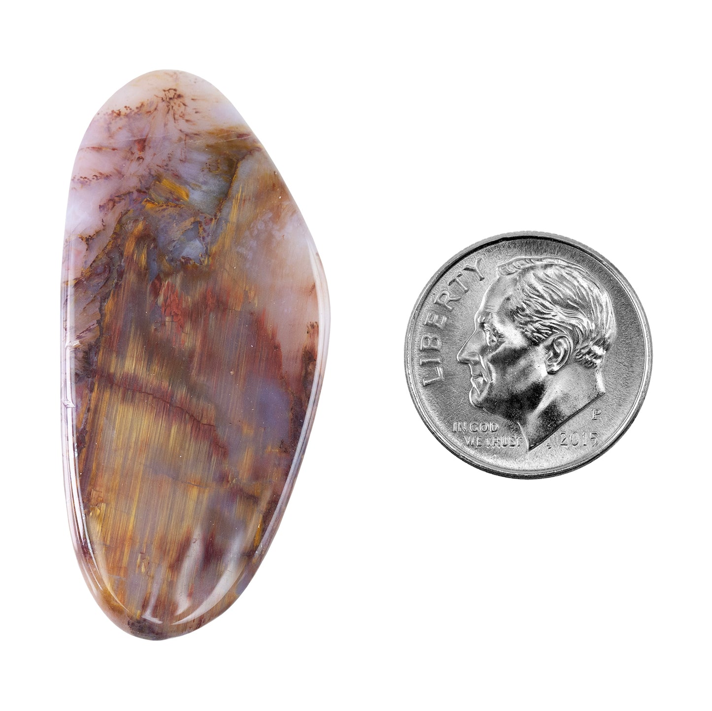 Pietersite Gemstone - Freeform Cabochon 40mm x 19mm Pkg/1