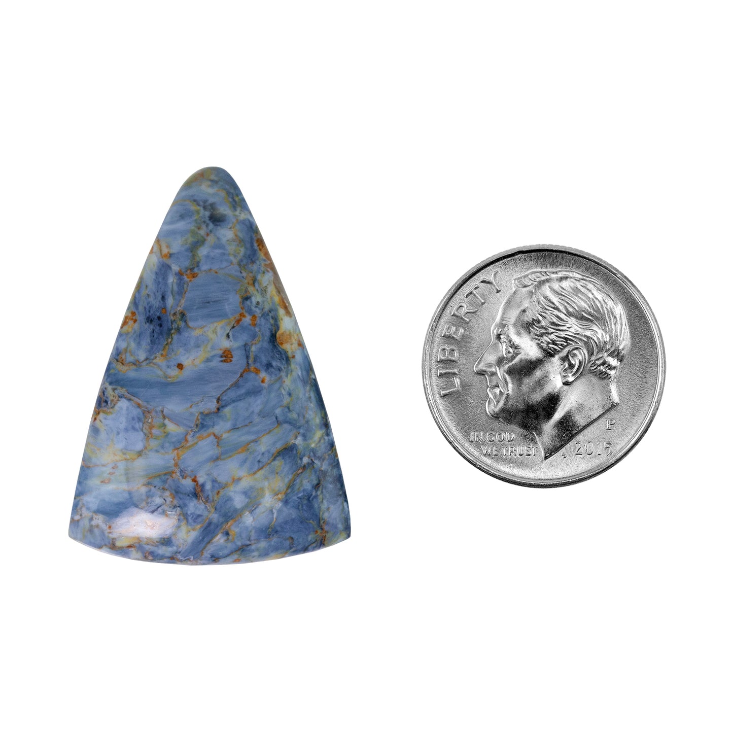 Pietersite Gemstone - Freefrom Cabochon 30mm x 21mm Pkg/1 with dime
