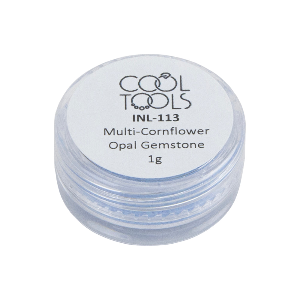 jar of Crushed Multi-Cornflower Opal Gemstone - 1g