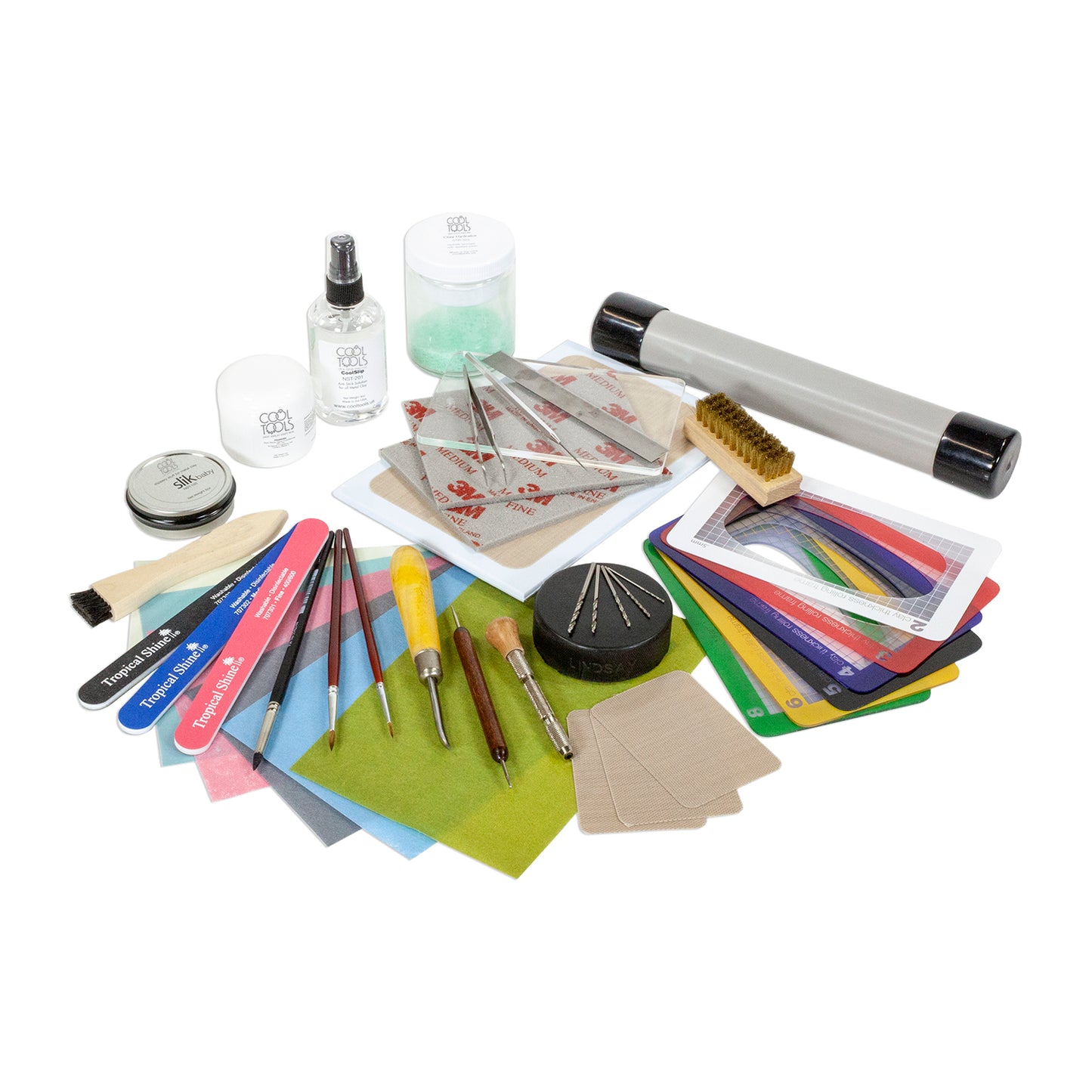 Metal Clay Basic Tool Kit Any type of clay can be used with this kit meant to get you started in metal clay. In addition to this kit, you’ll need to choose a firing method and clay.