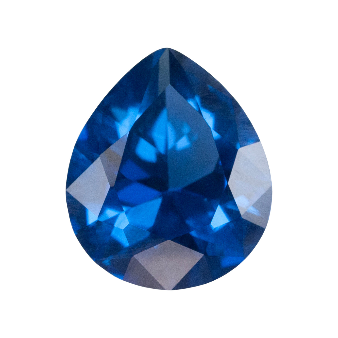 Lab Gemstone - Blue Spinel - Pear