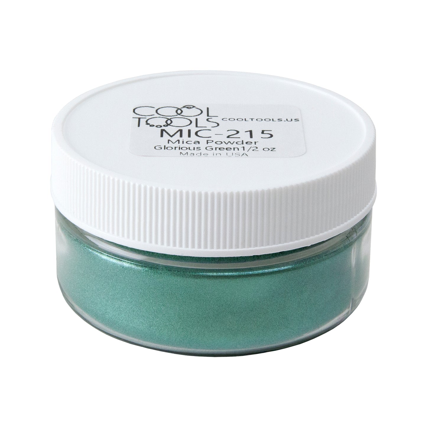 jar of Mica Powder - Enchanted Forest Green - 1/2 oz