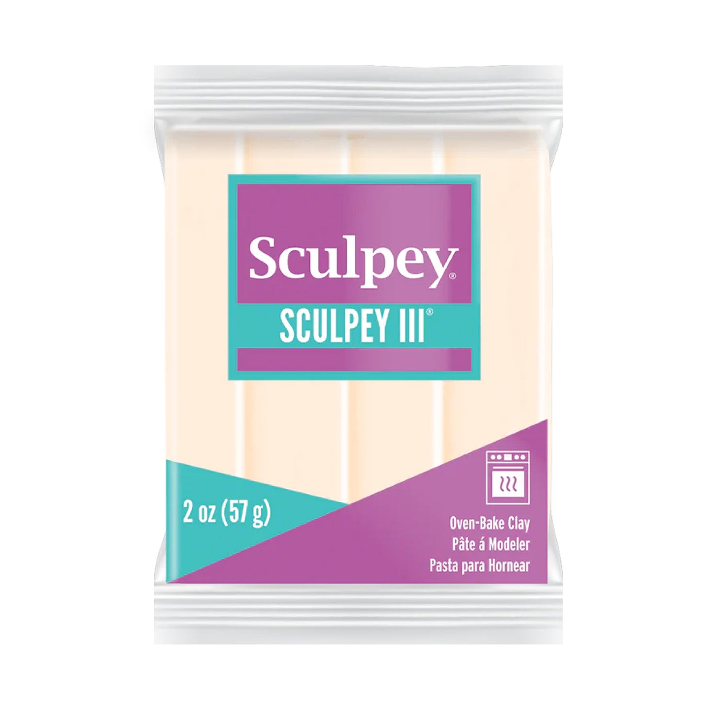 Sculpey III Polymer Clay - Translucent 2 oz block