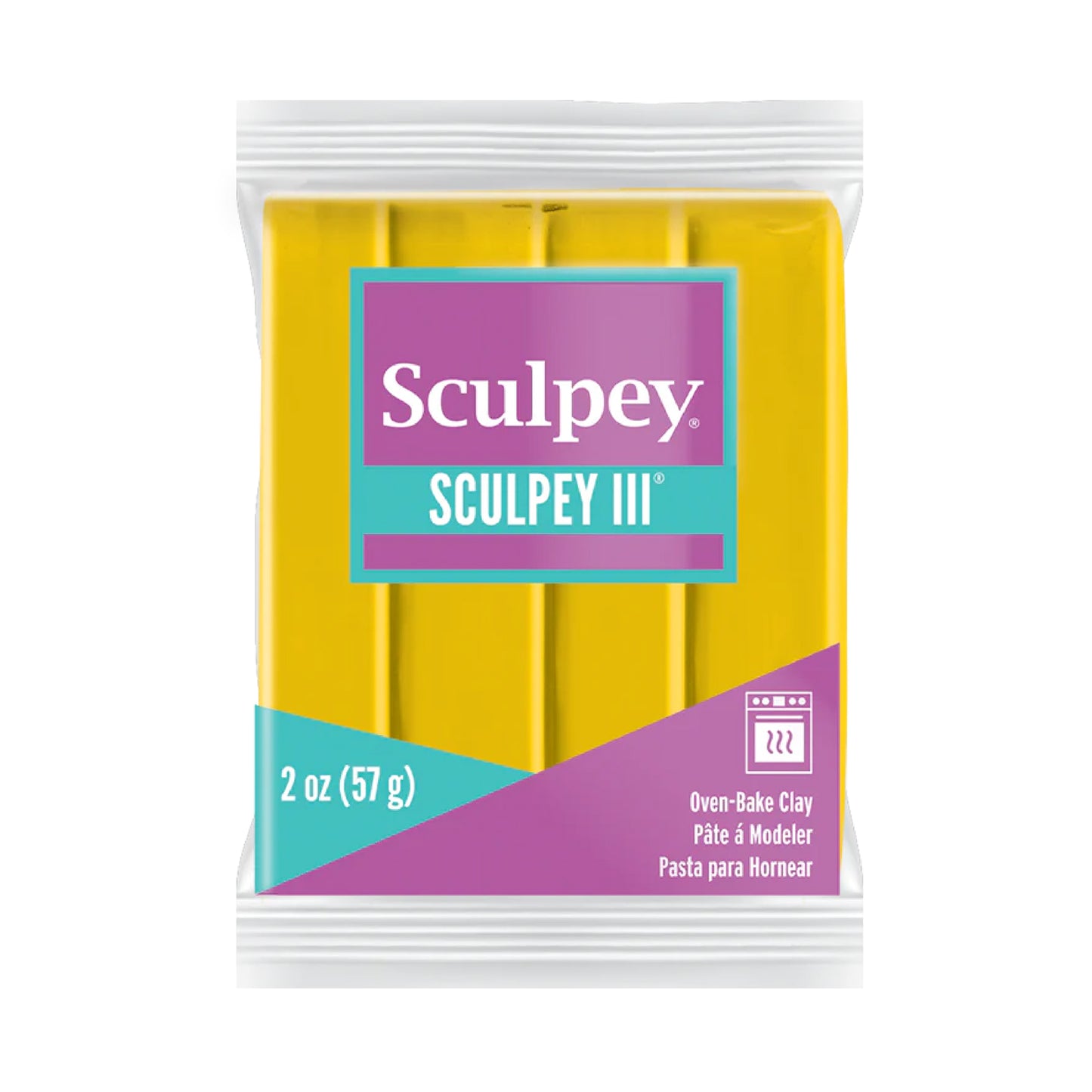 Sculpey III Polymer Clay - Yellow 2 oz block