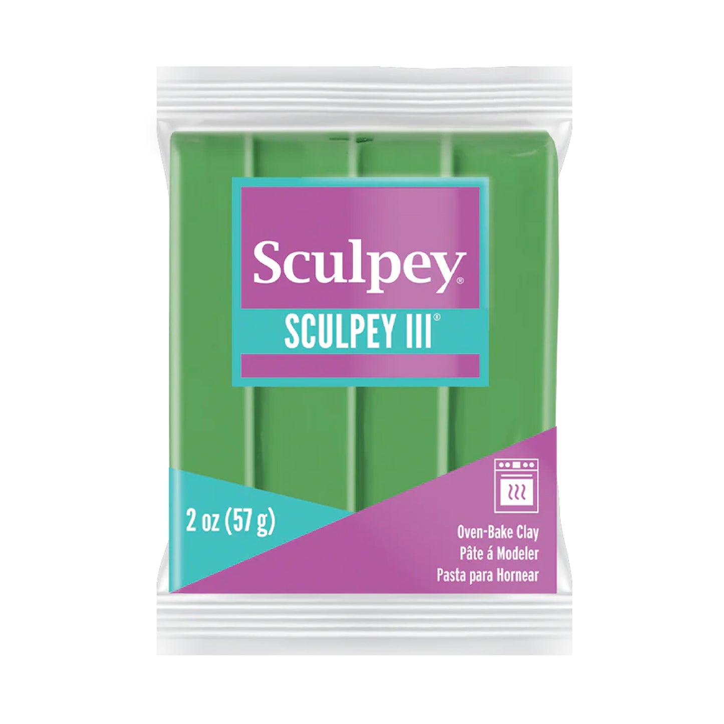 Sculpey III Polymer Clay - String Bean 2 oz block