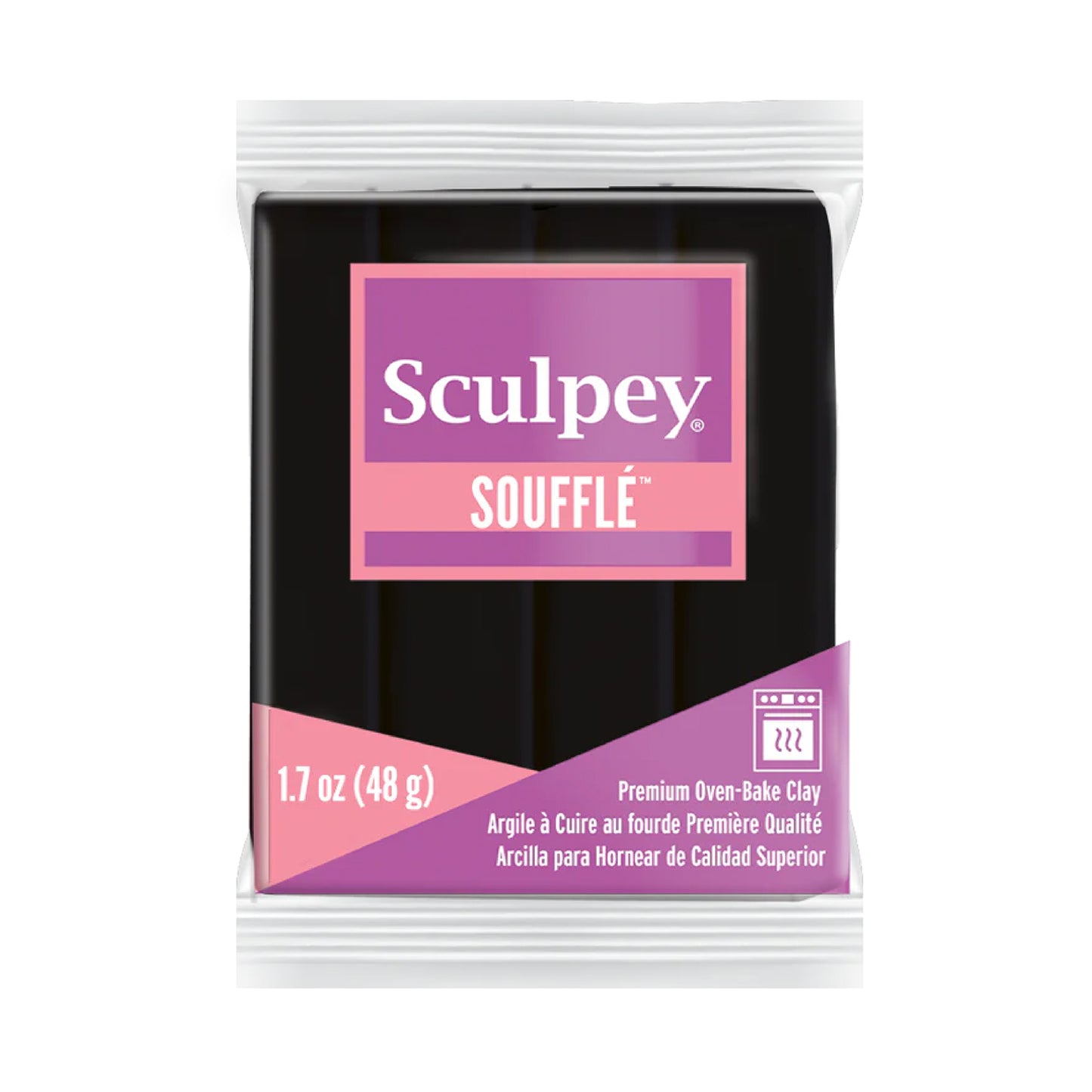 Sculpey Souffle Polymer Clay - Poppy Seed 2 oz block