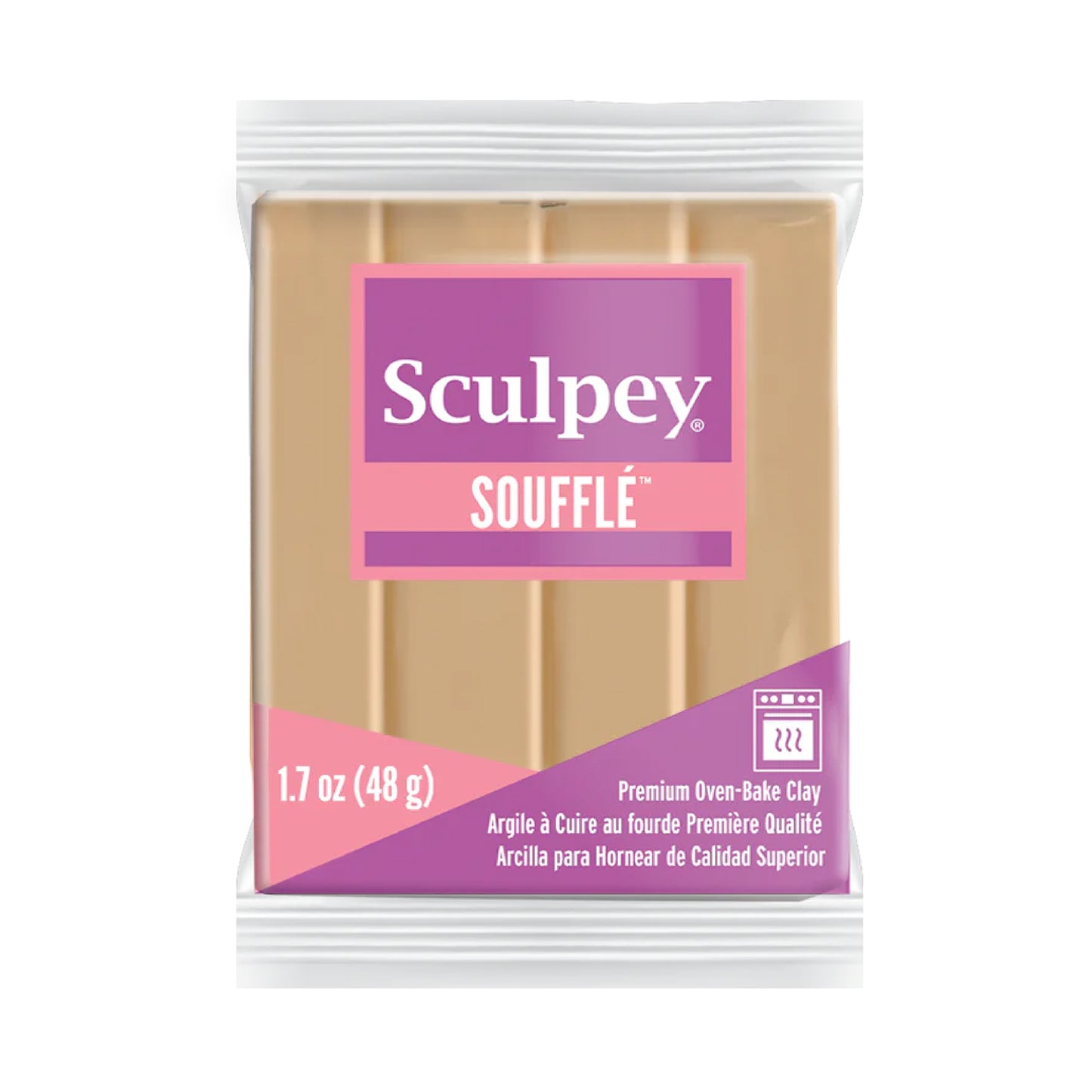 Sculpey Souffle Polymer Clay - Latte 2 oz block